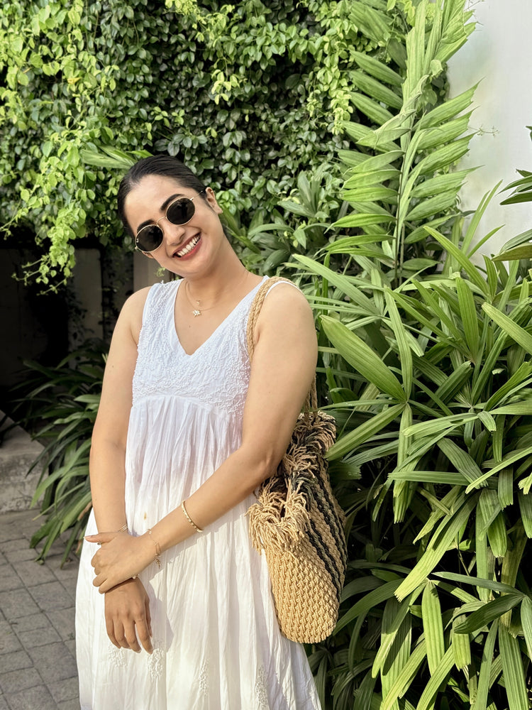 Sleeveless Aliya Cut Dress