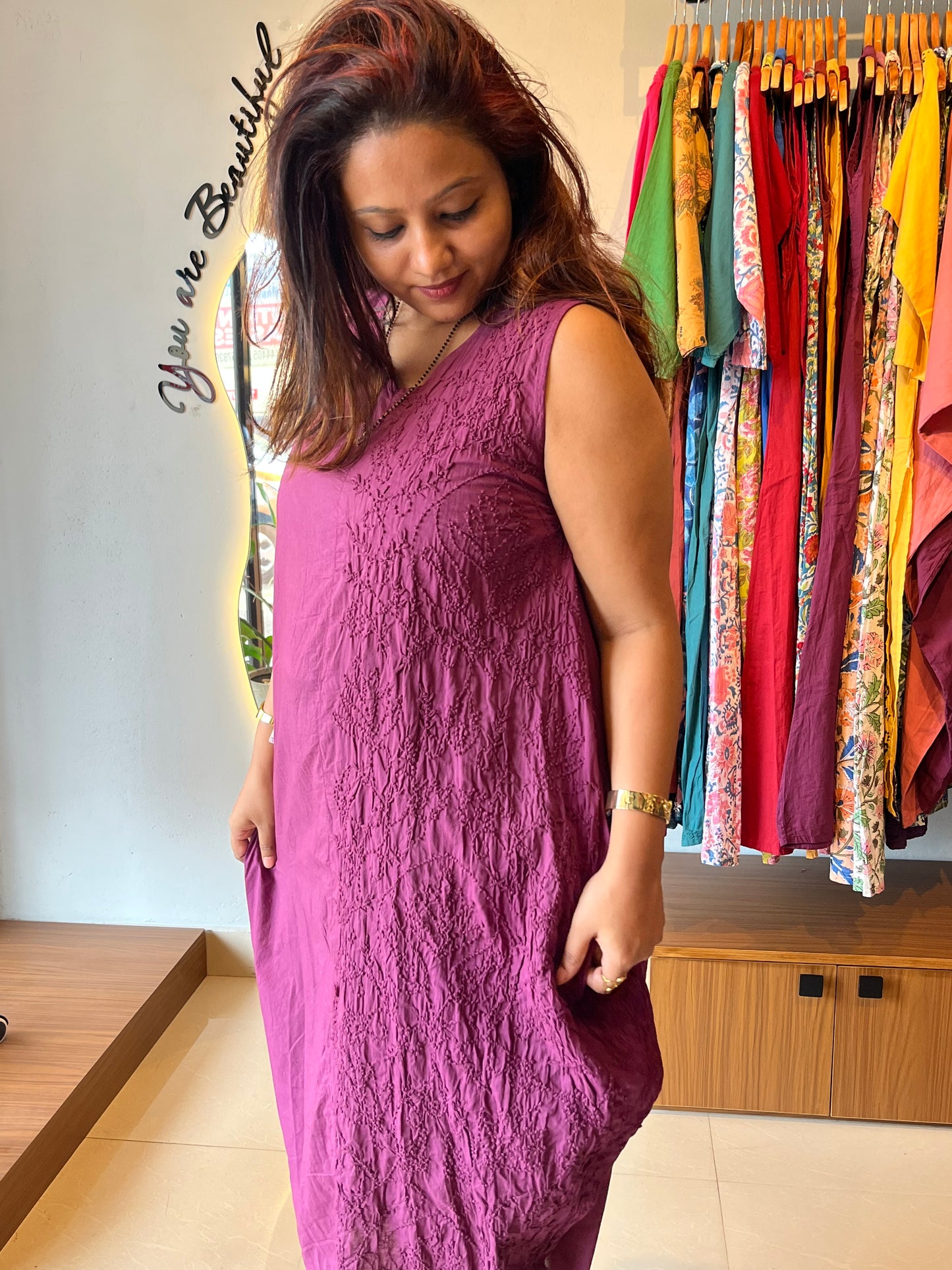 Balloon dress - Wine