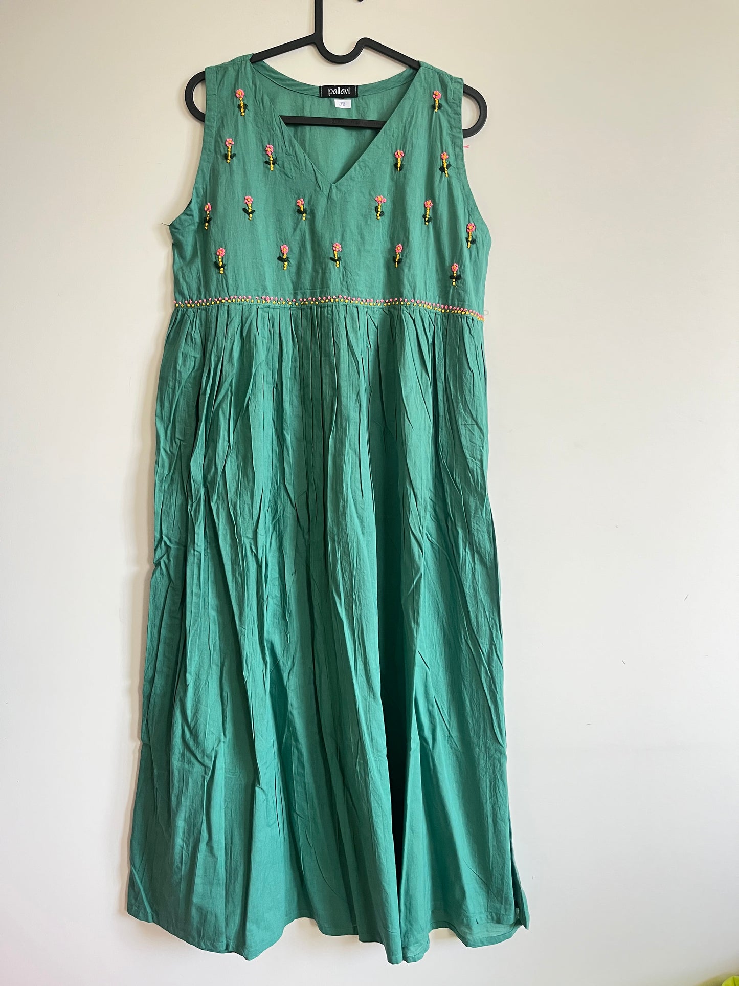 Blush and Bloom Dress - Teal