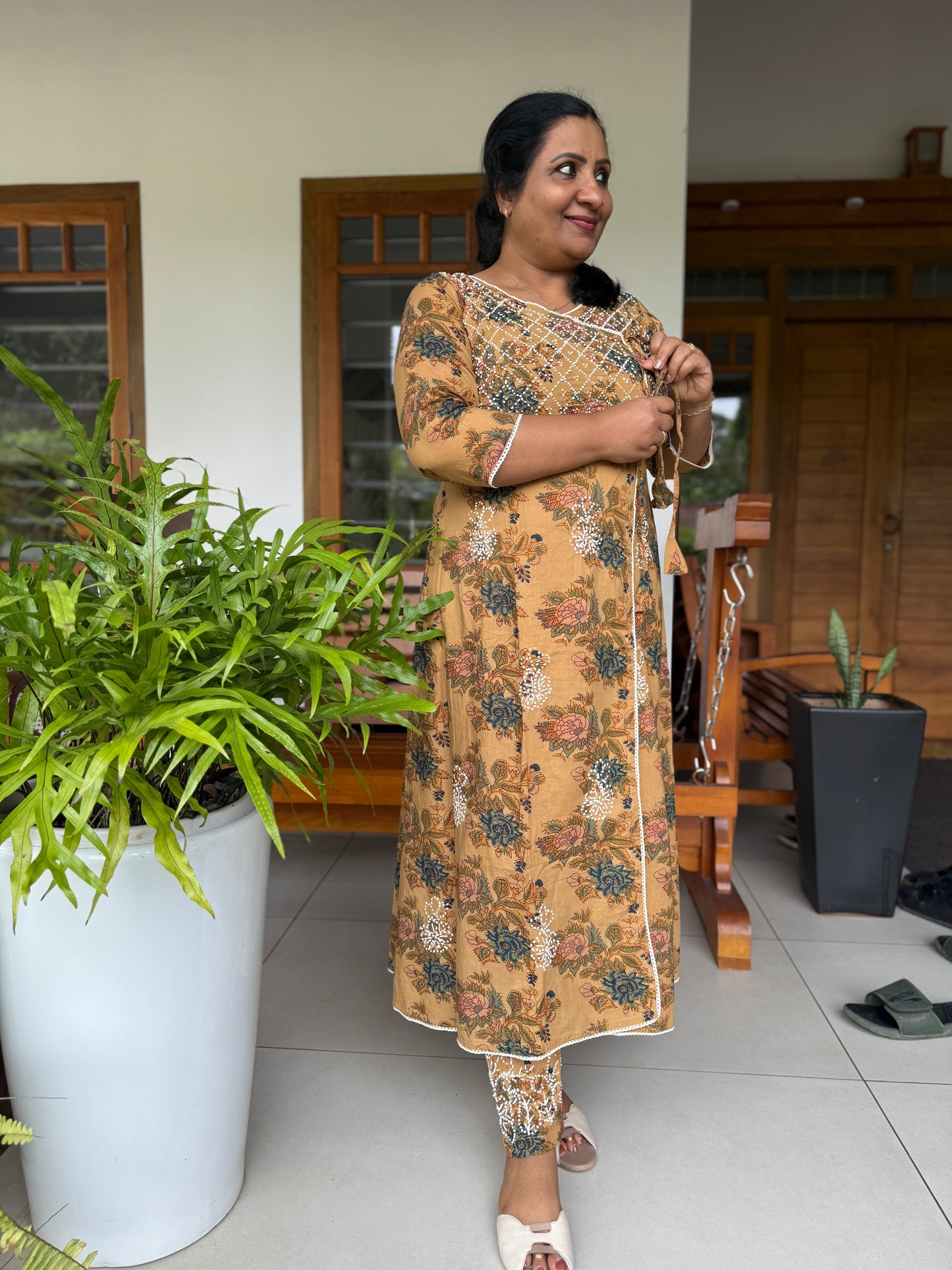 Angrakha Kurti and pant PRE-ORDER - Vanya