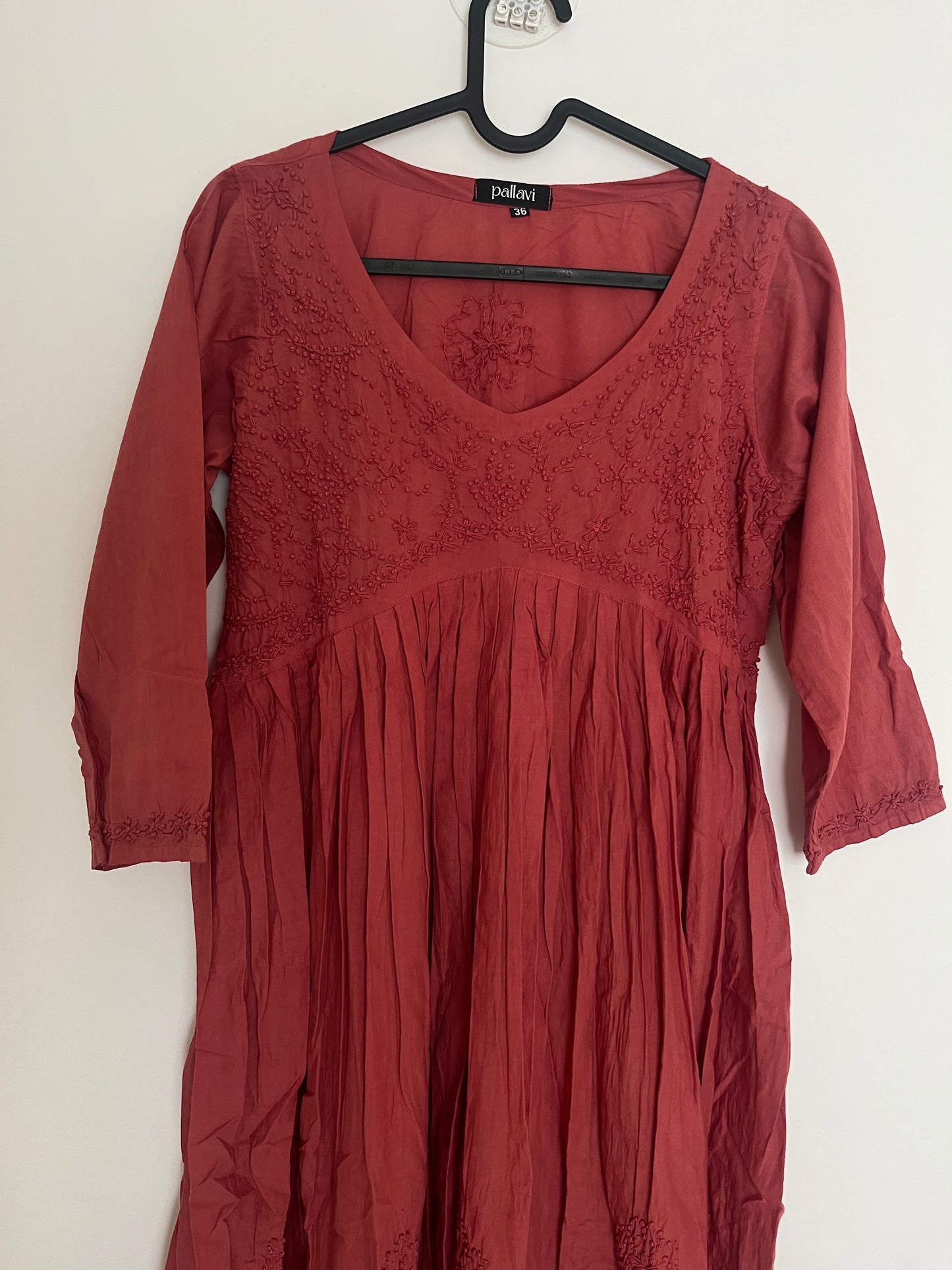 Aliya Cut Dress PRE-ORDER - Pastel Red