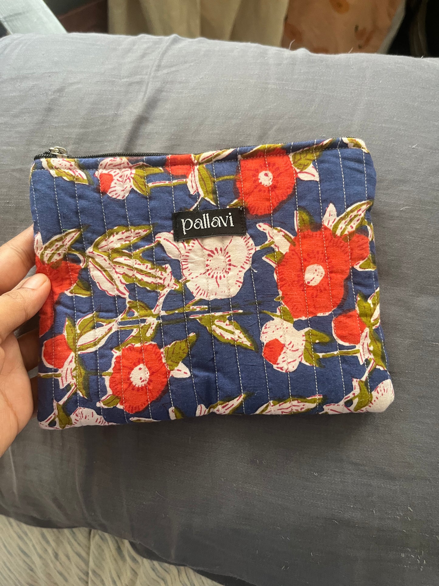Quilted Zipper Pouch