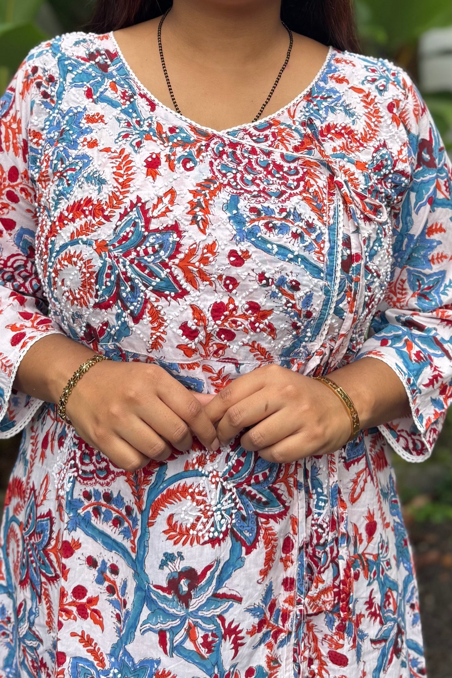 Angrakha Kurti and pant PRE-ORDER - Rangoli