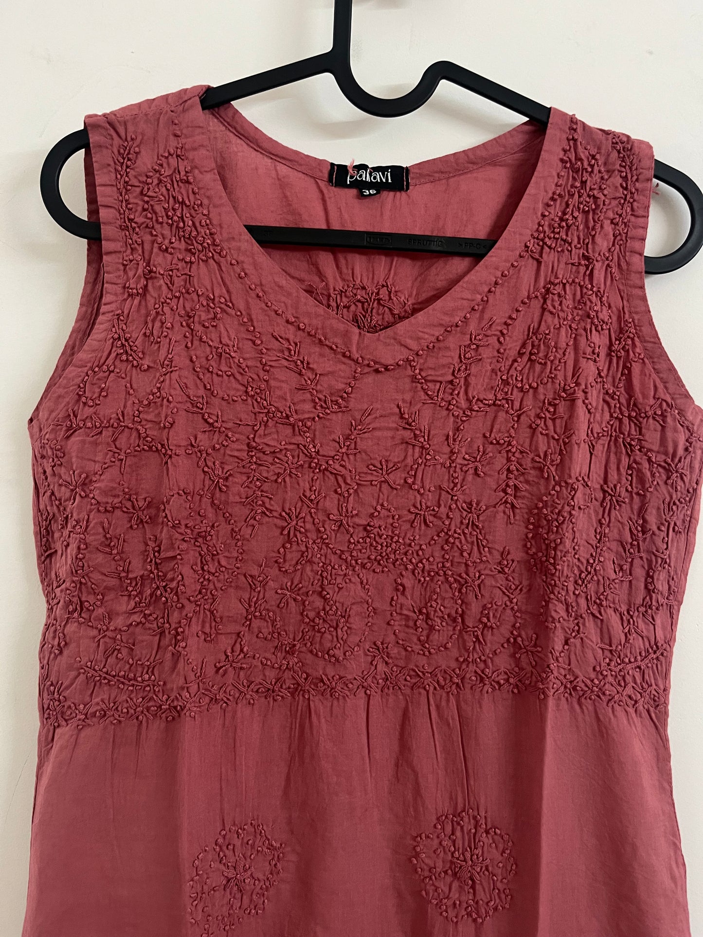 Sleeveless Straight Kurti PRE-ORDER - Dark Onion Pink