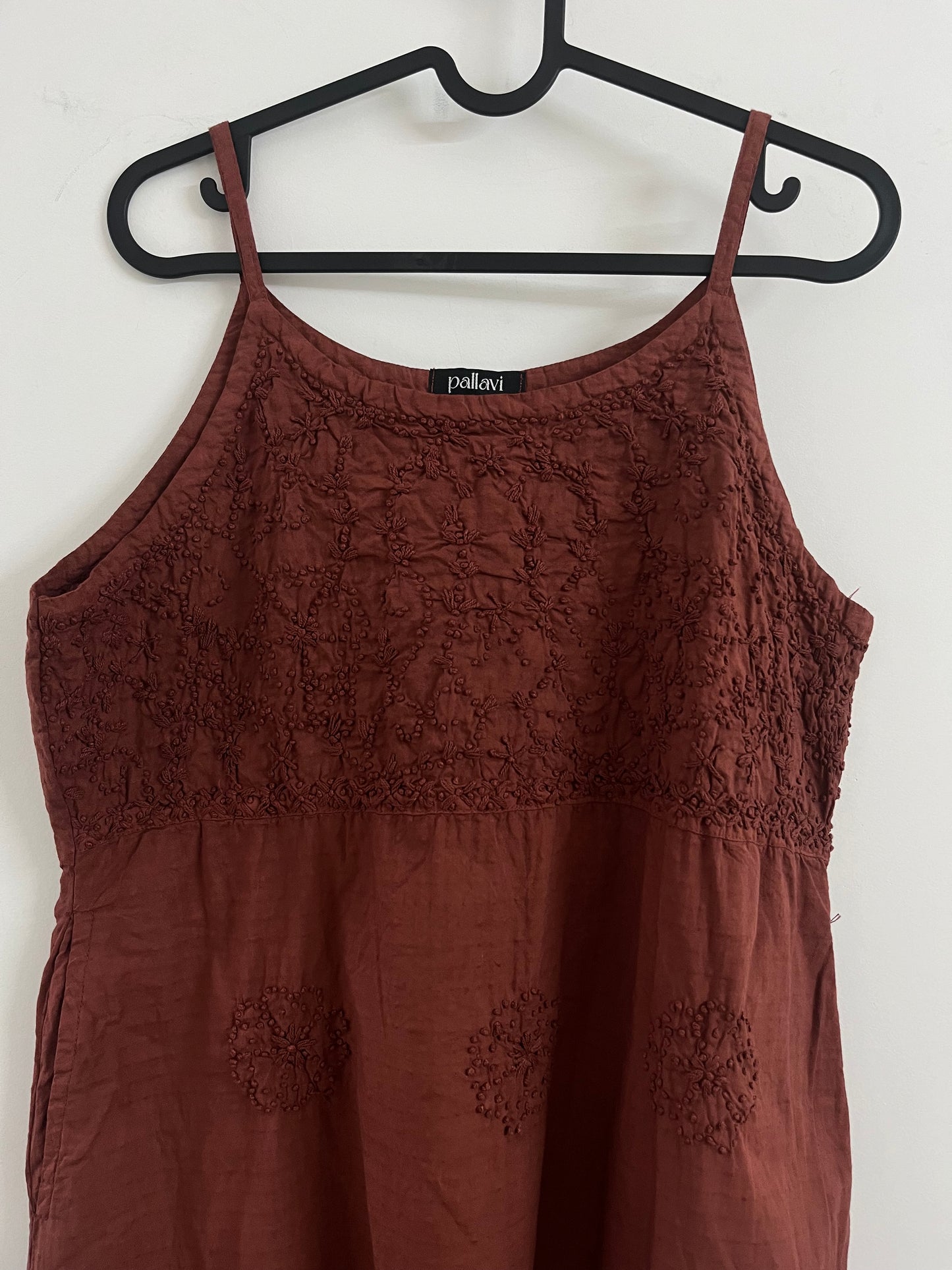 Sleeveless A-line Dress PRE-ORDER - Coffee brown