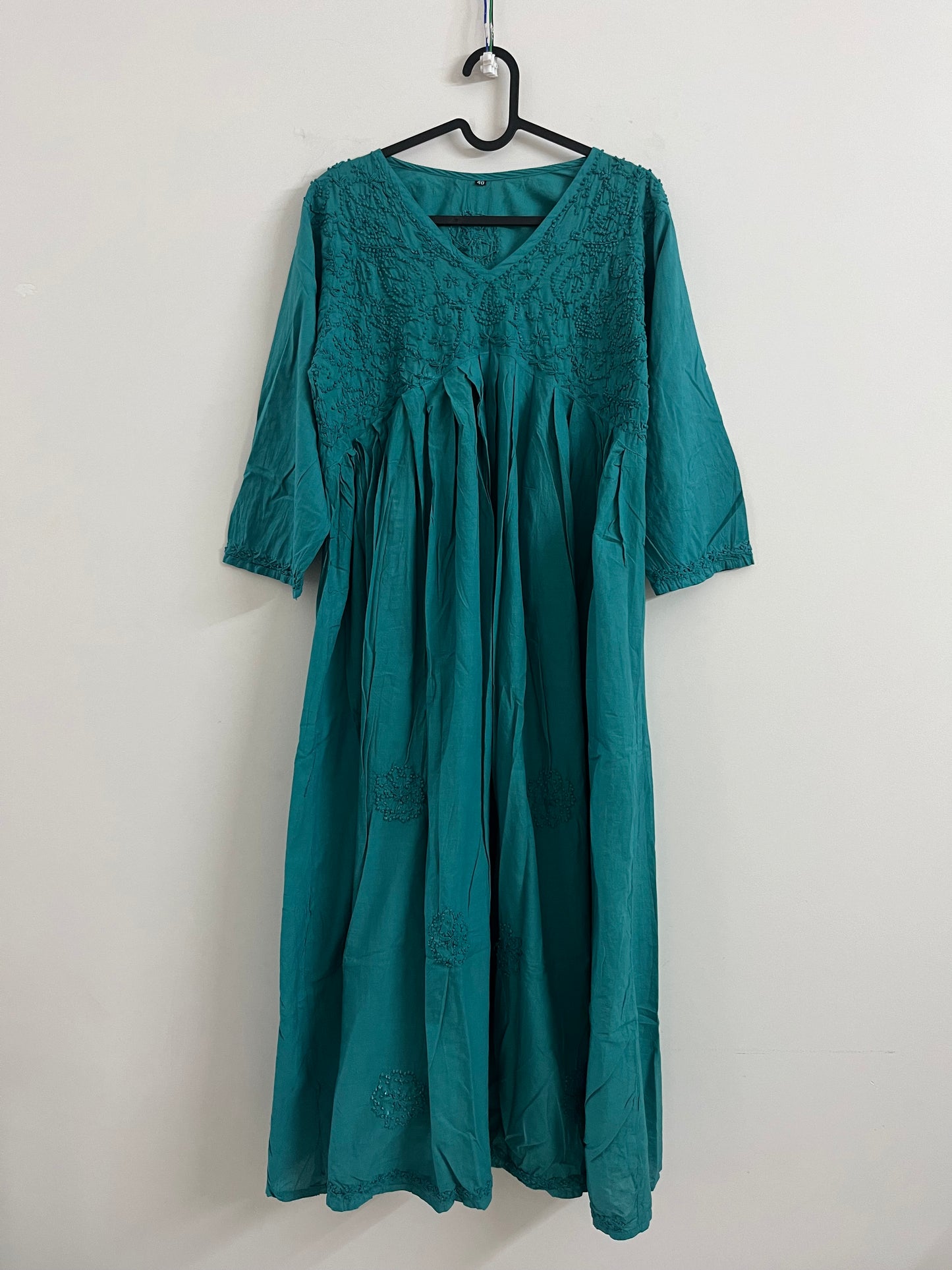 Aliya Cut Dress - Ocean Blue