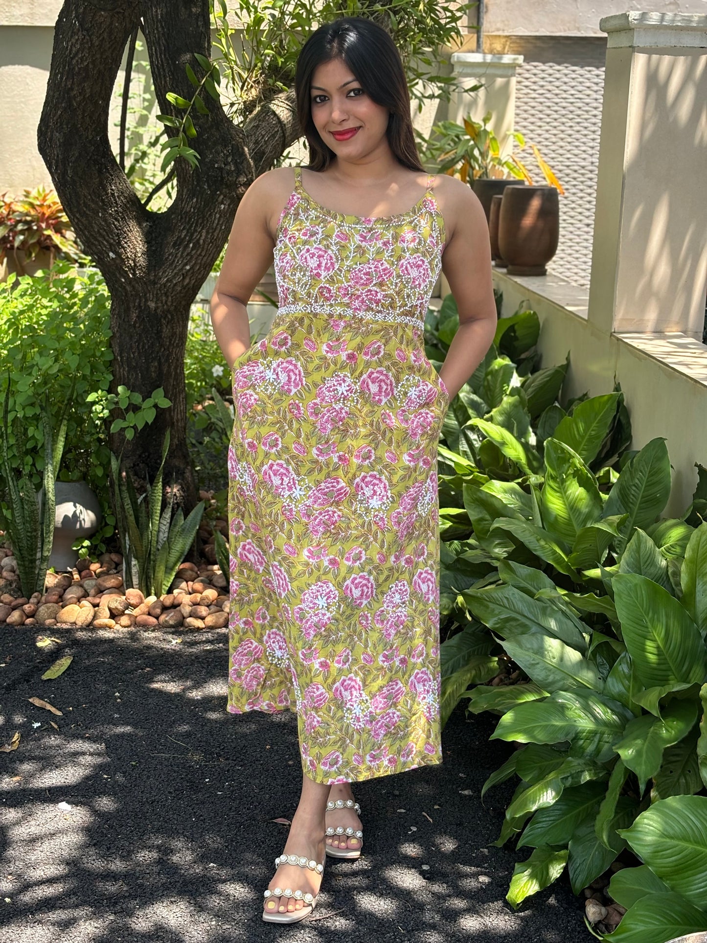 Sleeveless A-line Dress PRE-ORDER - Pinkcurrent