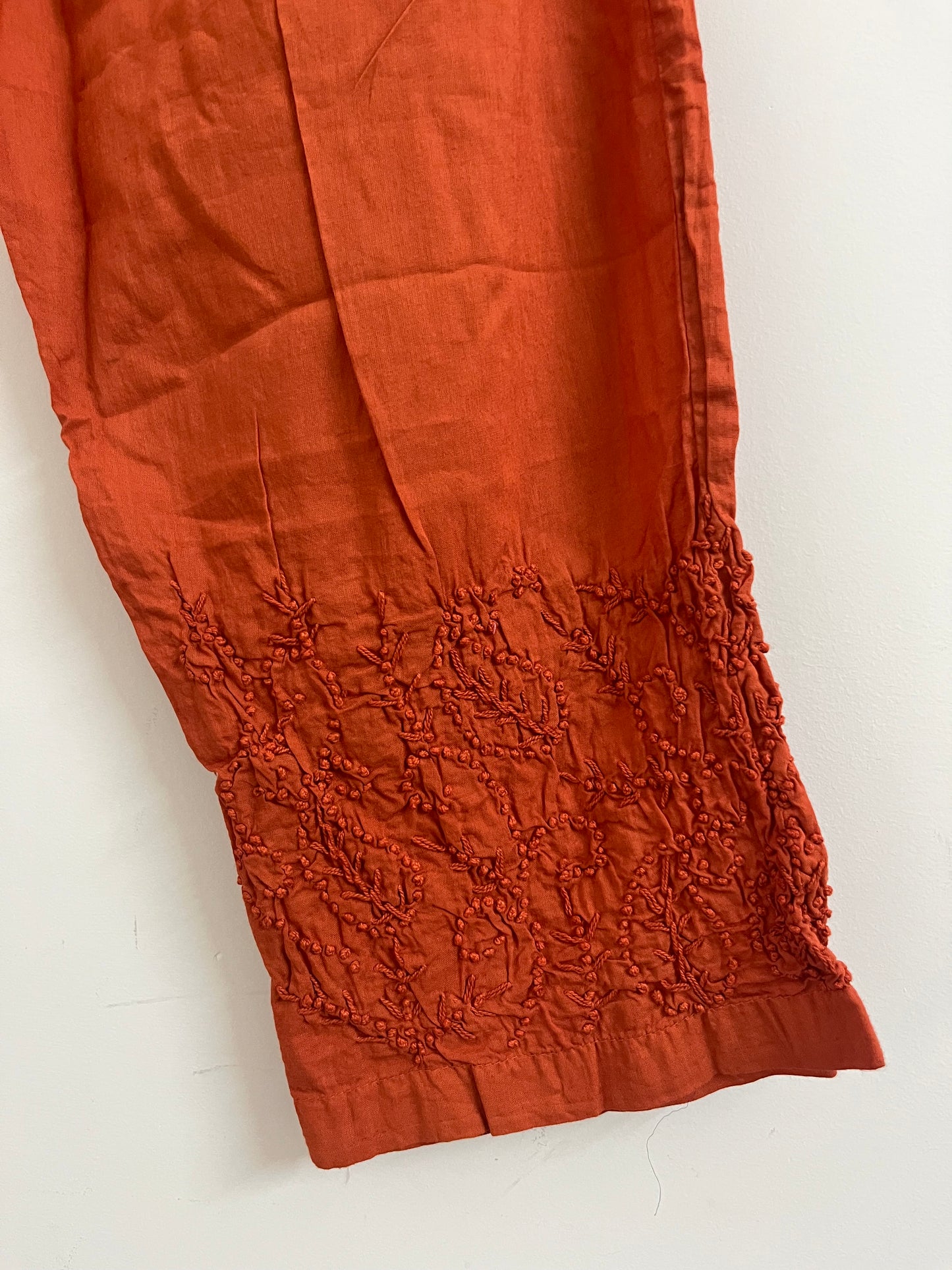 Sleeveless Straight Kurti and Pant (co-ord set) PRE-ORDER - Rust Orange