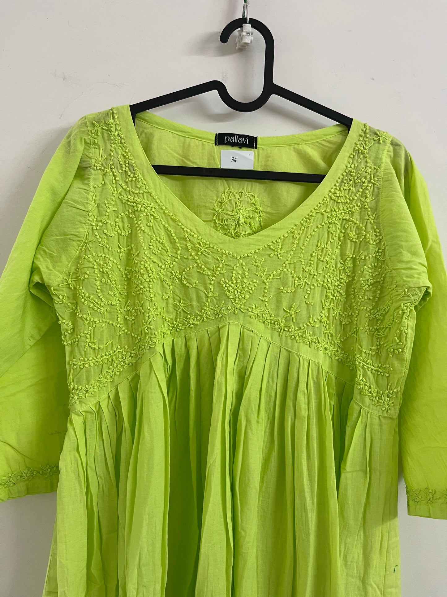 Aliya Cut Dress PRE-ORDER - Light Neon Green