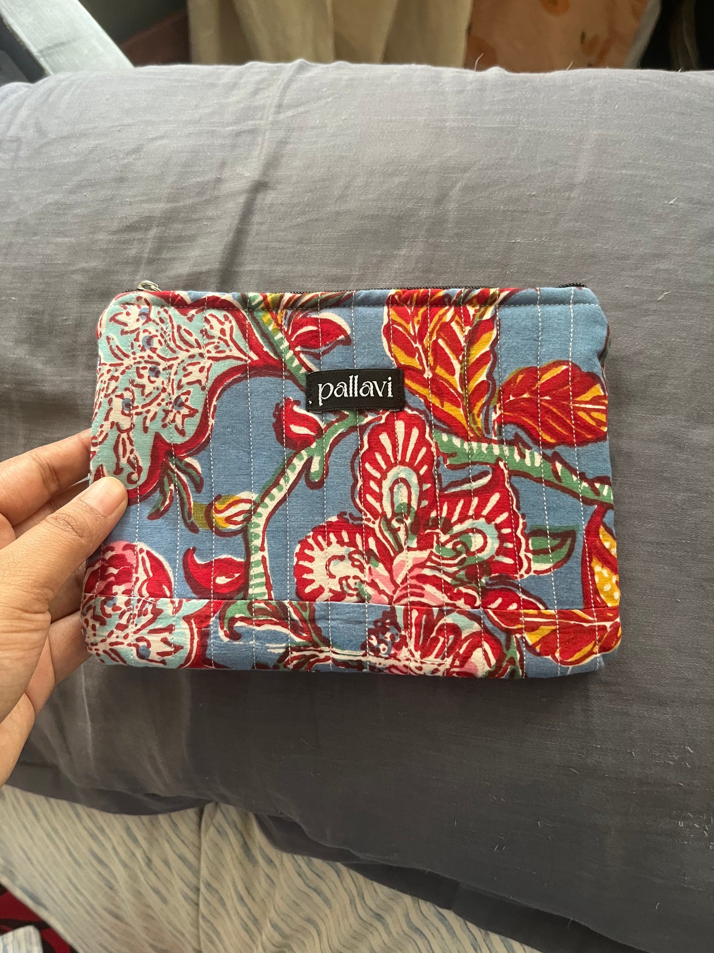 Quilted Zipper Pouch