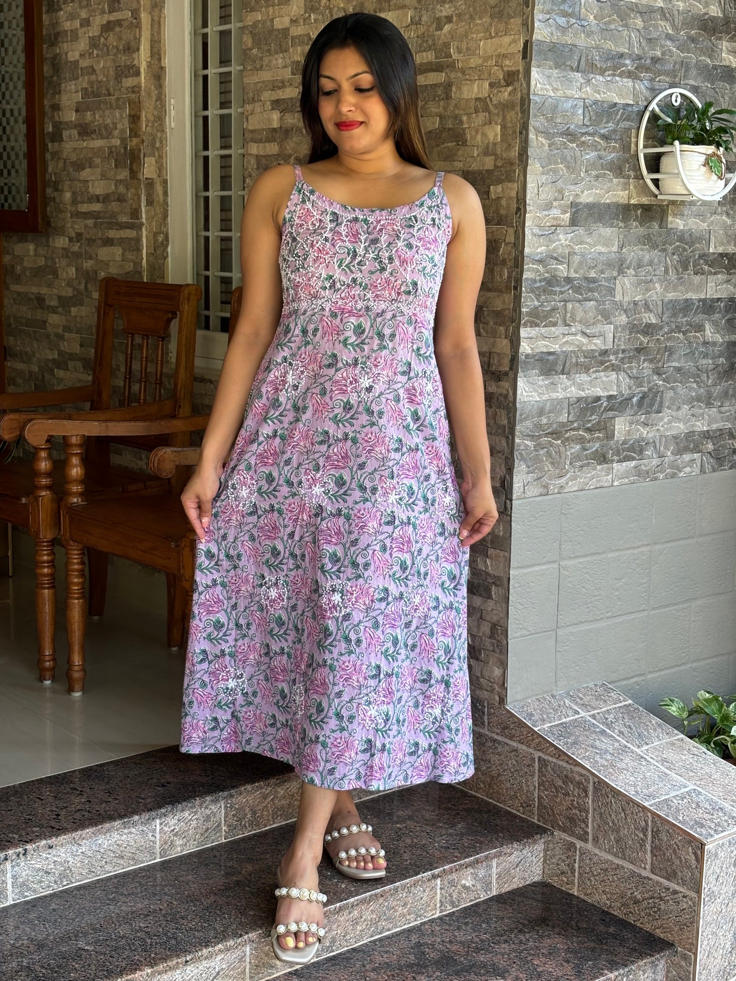 Sleeveless A-line Dress PRE-ORDER - Lavender Smera