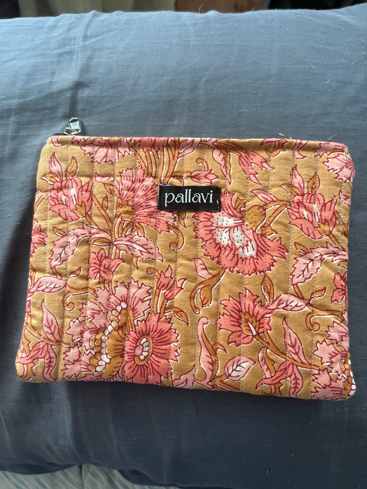 Quilted Zipper Pouch