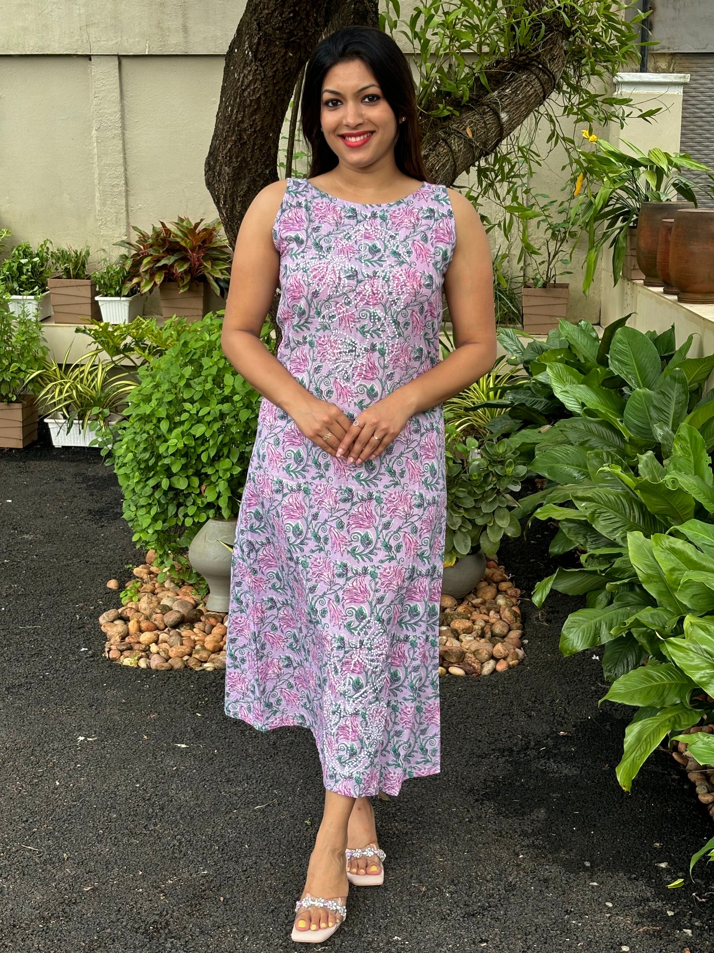 Chameli Charm Dress PRE-ORDER - Lavender Smera