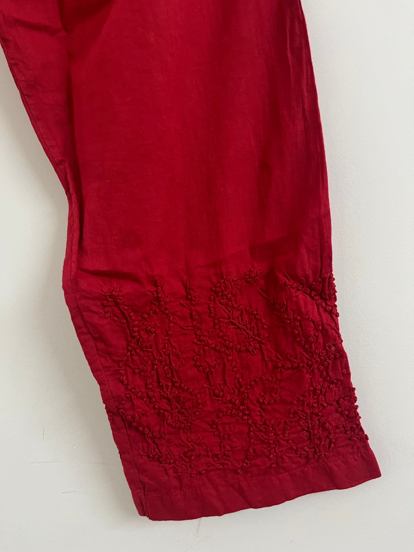 Straight Kurti and pant PRE-ORDER - Red