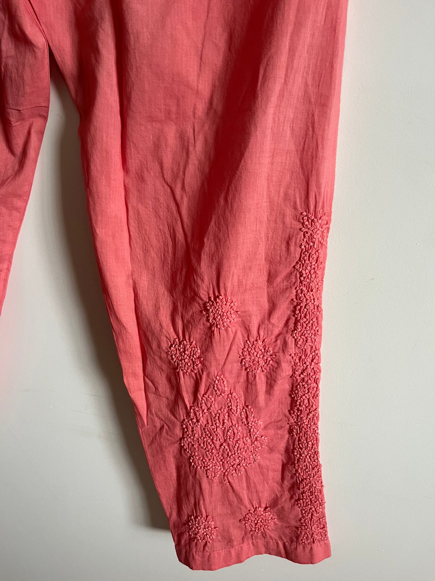 Sleeveless Straight Kurti and Pant (co-ord set) PRE-ORDER - Neon Peach