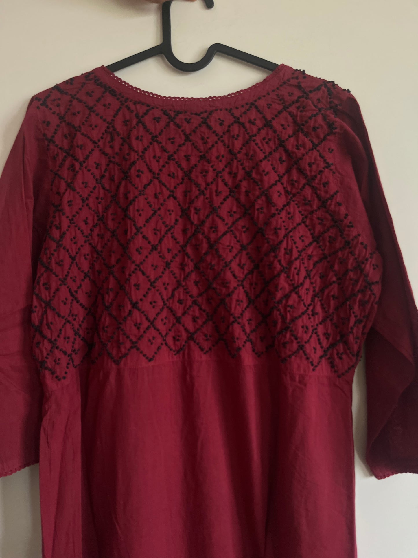 Angrakha - Black knots on Maroon