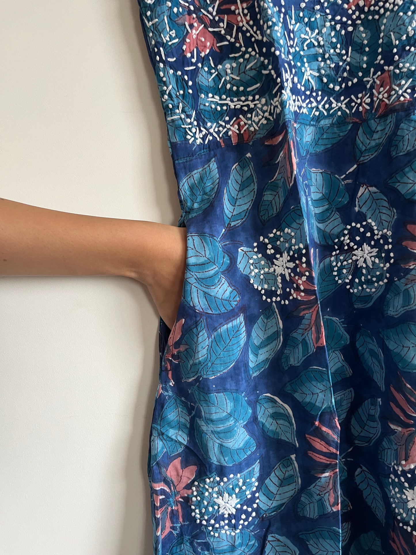 Sleeveless A-line Dress - Neelima