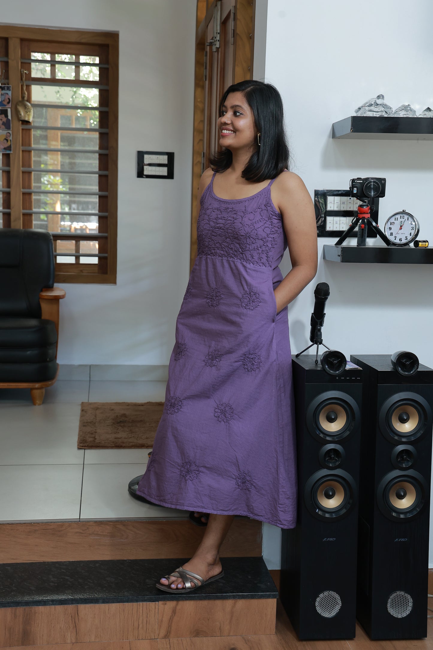 Sleeveless A-line Dress PRE-ORDER - Amethyst
