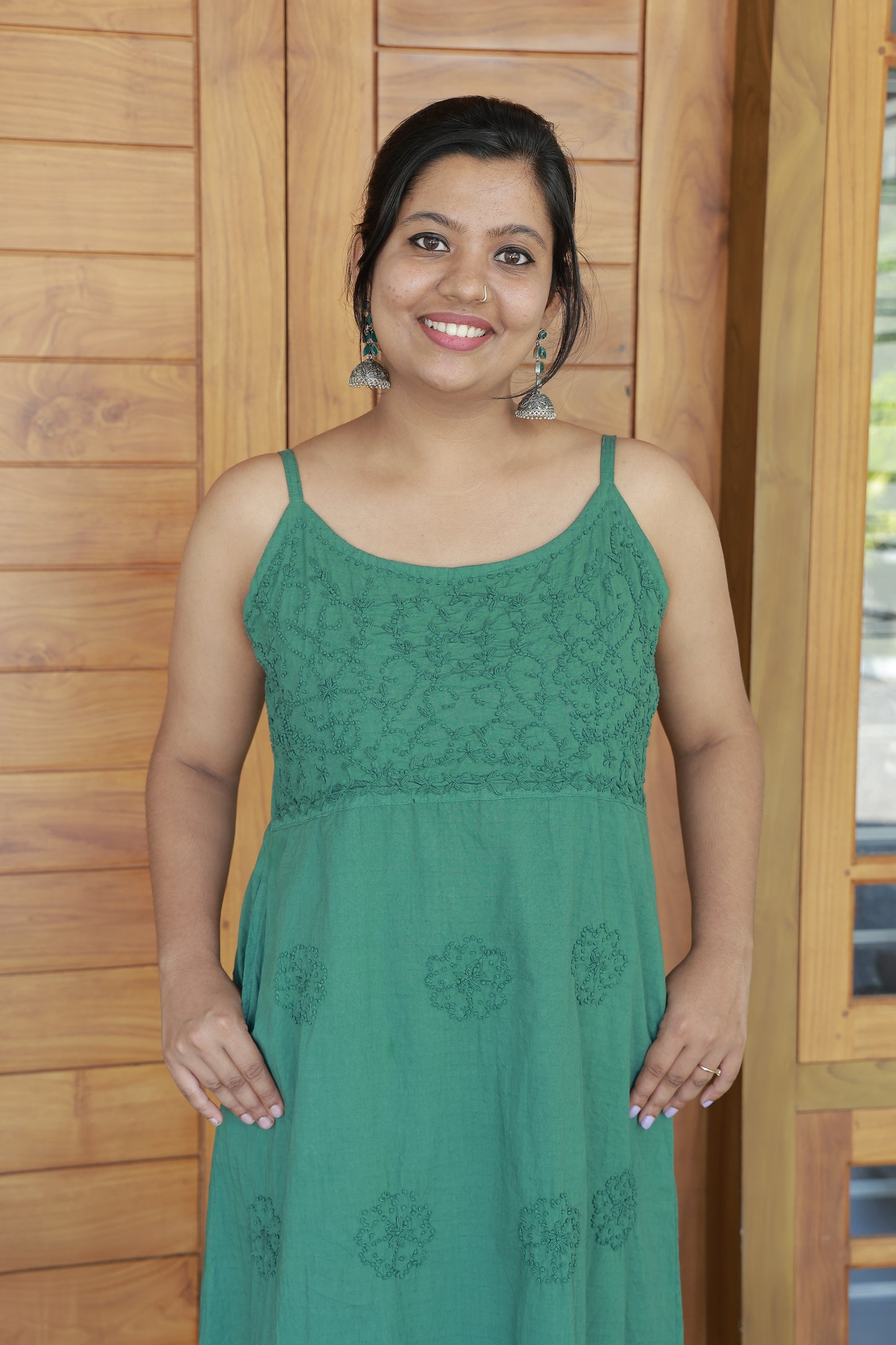 Sleeveless A-line Dress PRE-ORDER - Green