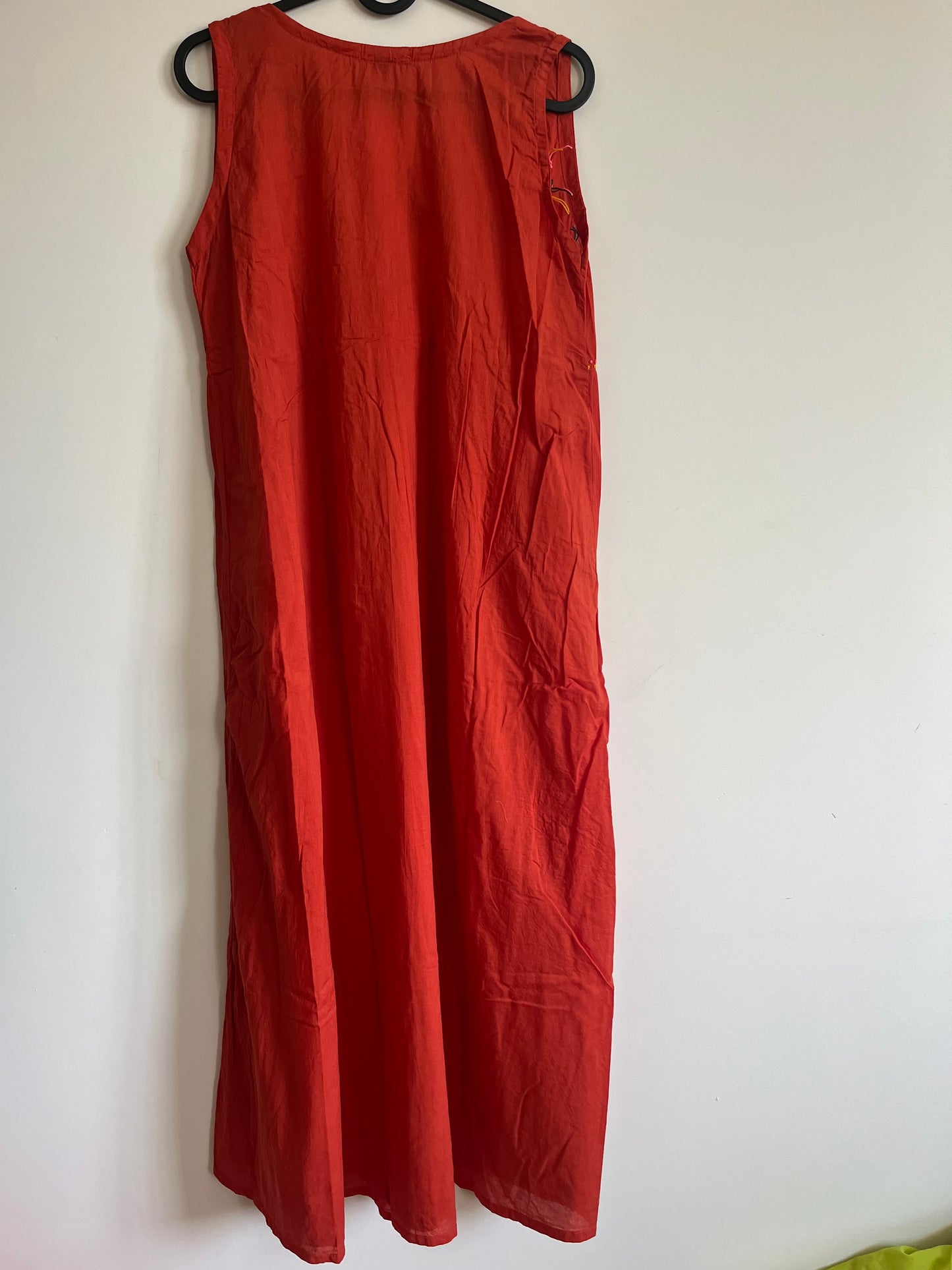 Blush and Bloom Dress - Dark Rust Orange