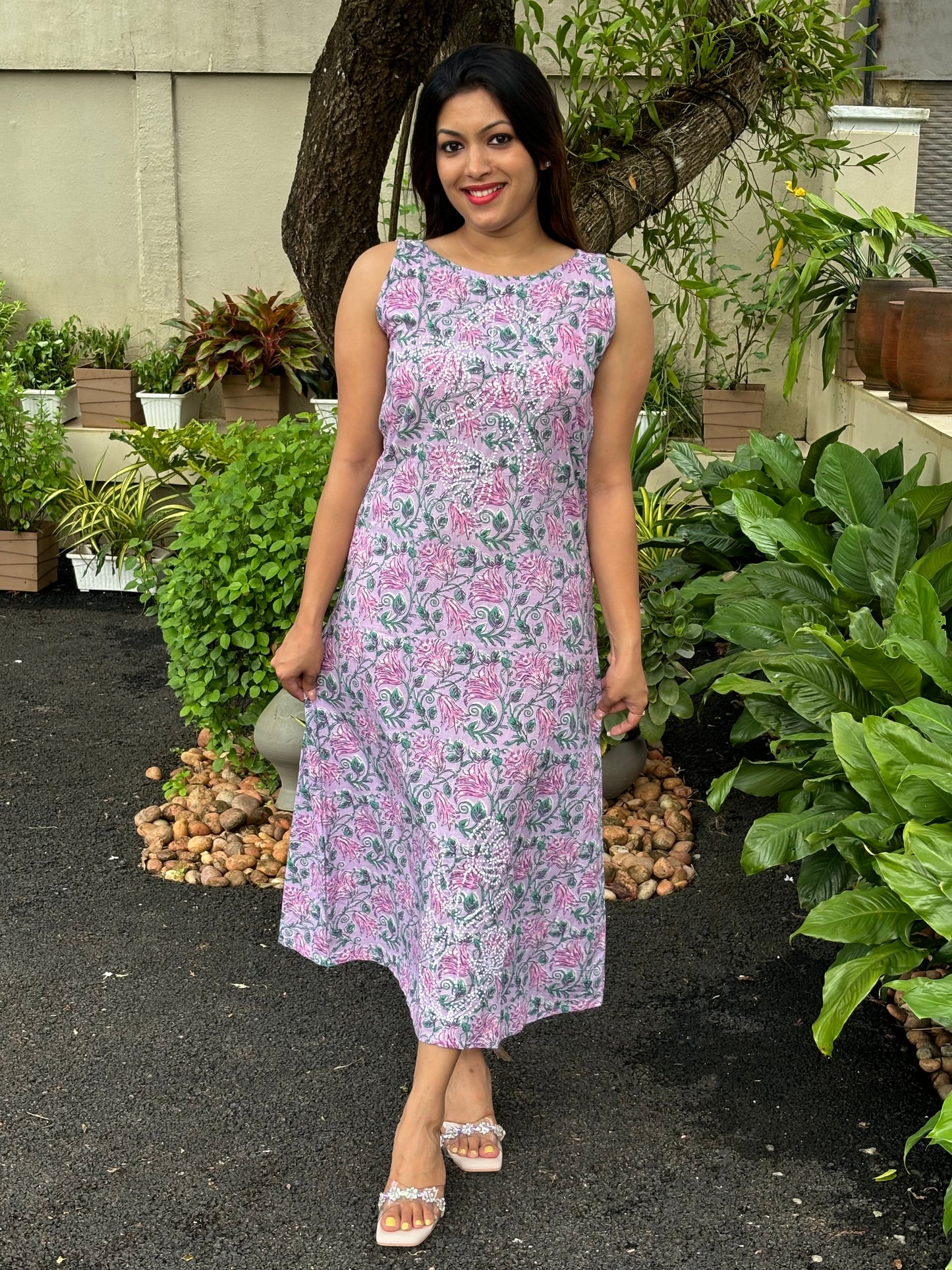Chameli Charm Dress PRE-ORDER - Lavender Smera