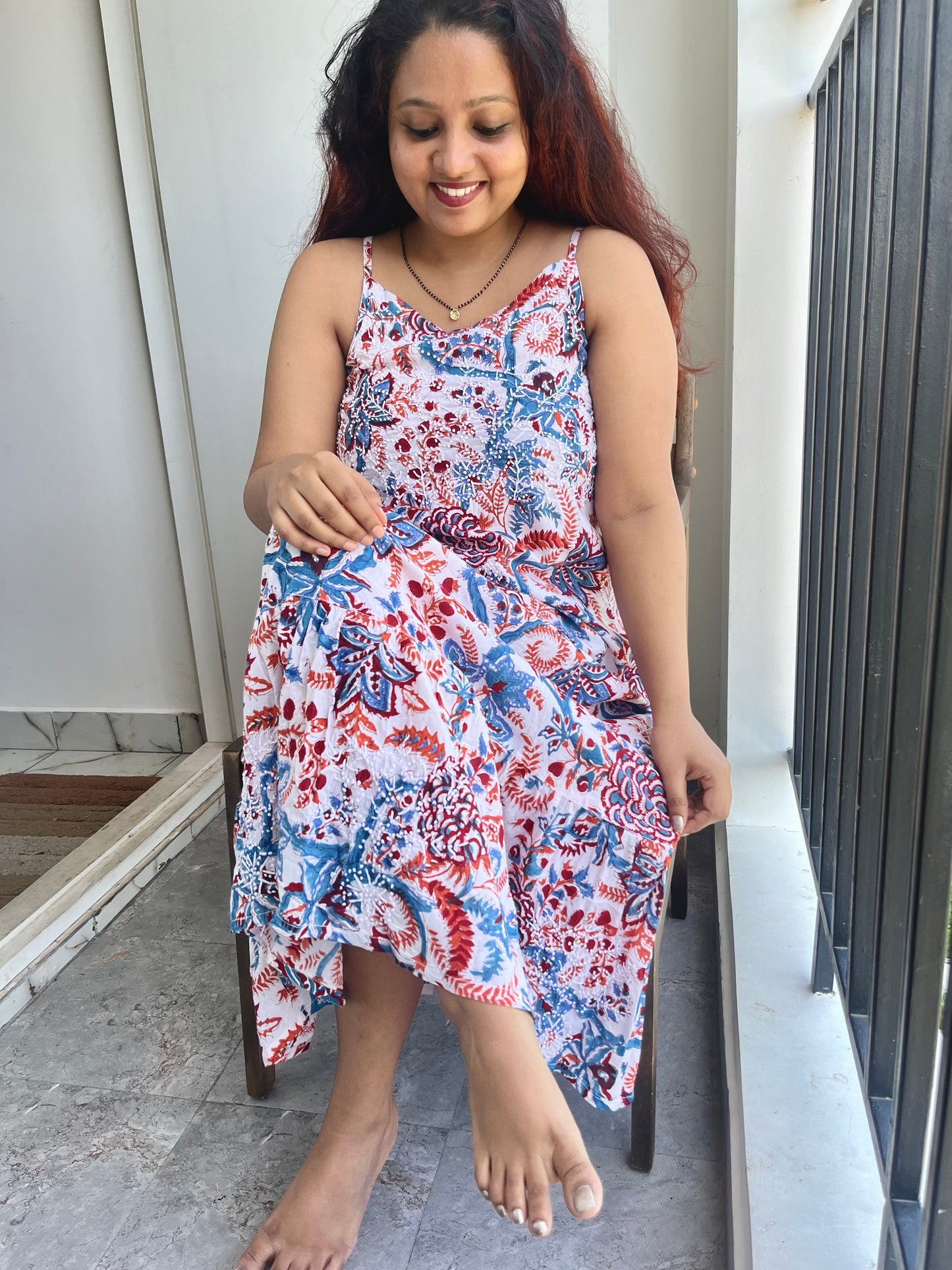 Sleeveless A-LINE Dress with Frill PRE-ORDER - Rangoli