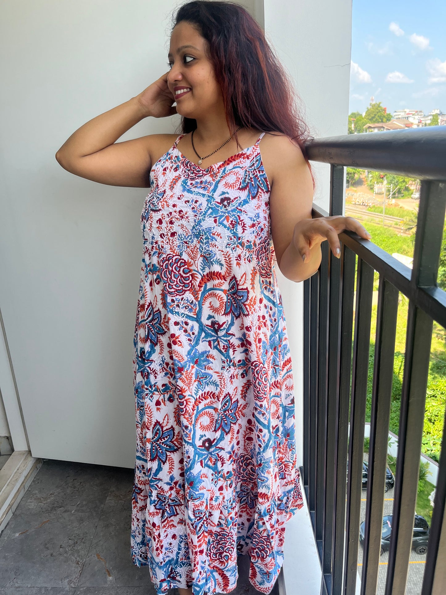 Sleeveless A-LINE Dress with Frill PRE-ORDER - Rangoli