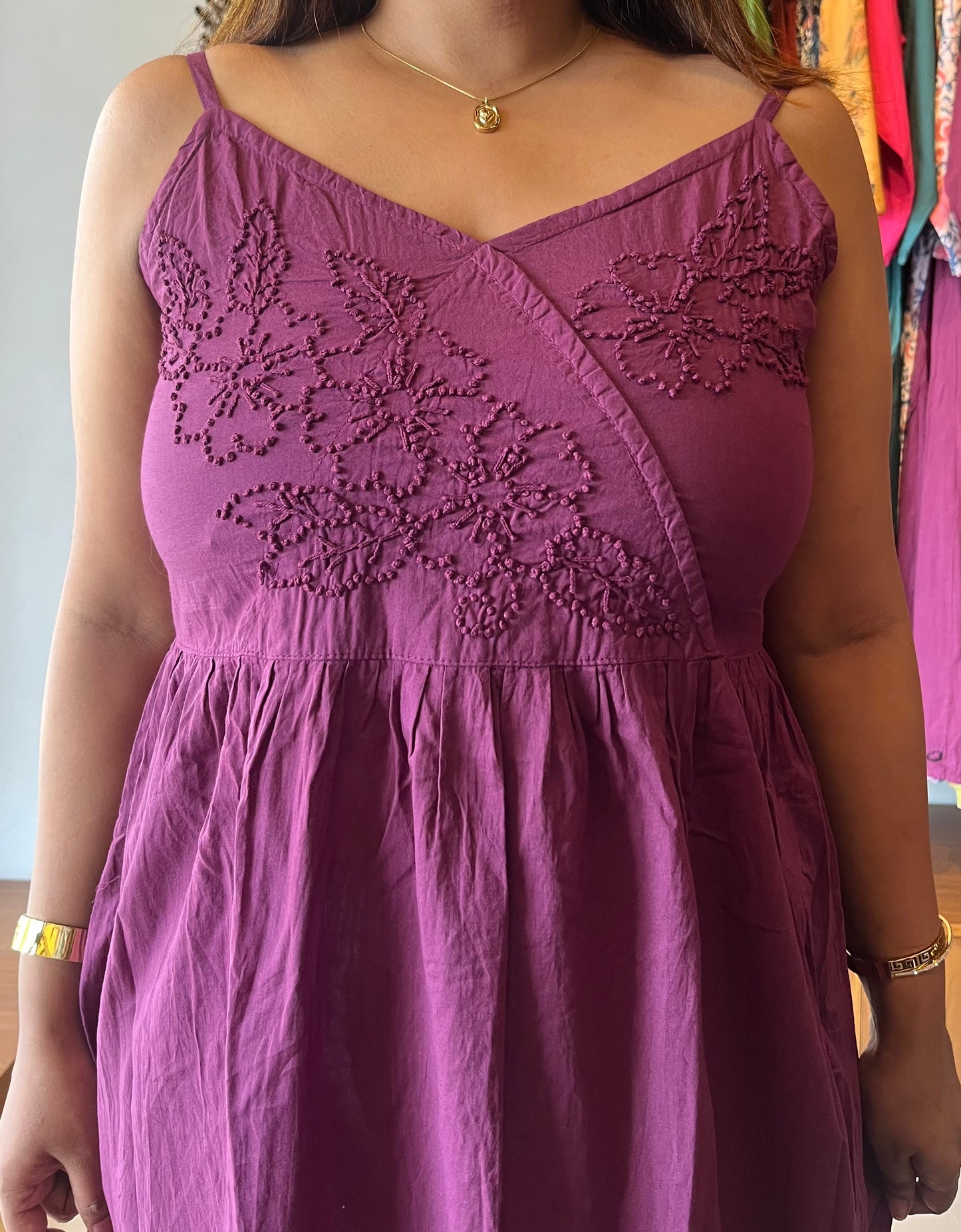 Garden whispers Dress - Wine