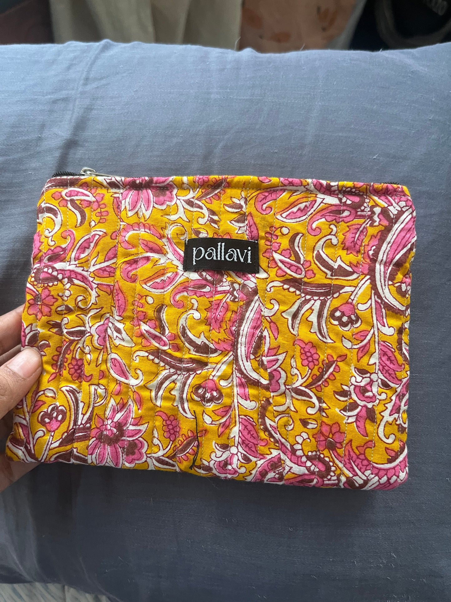 Quilted Zipper Pouch