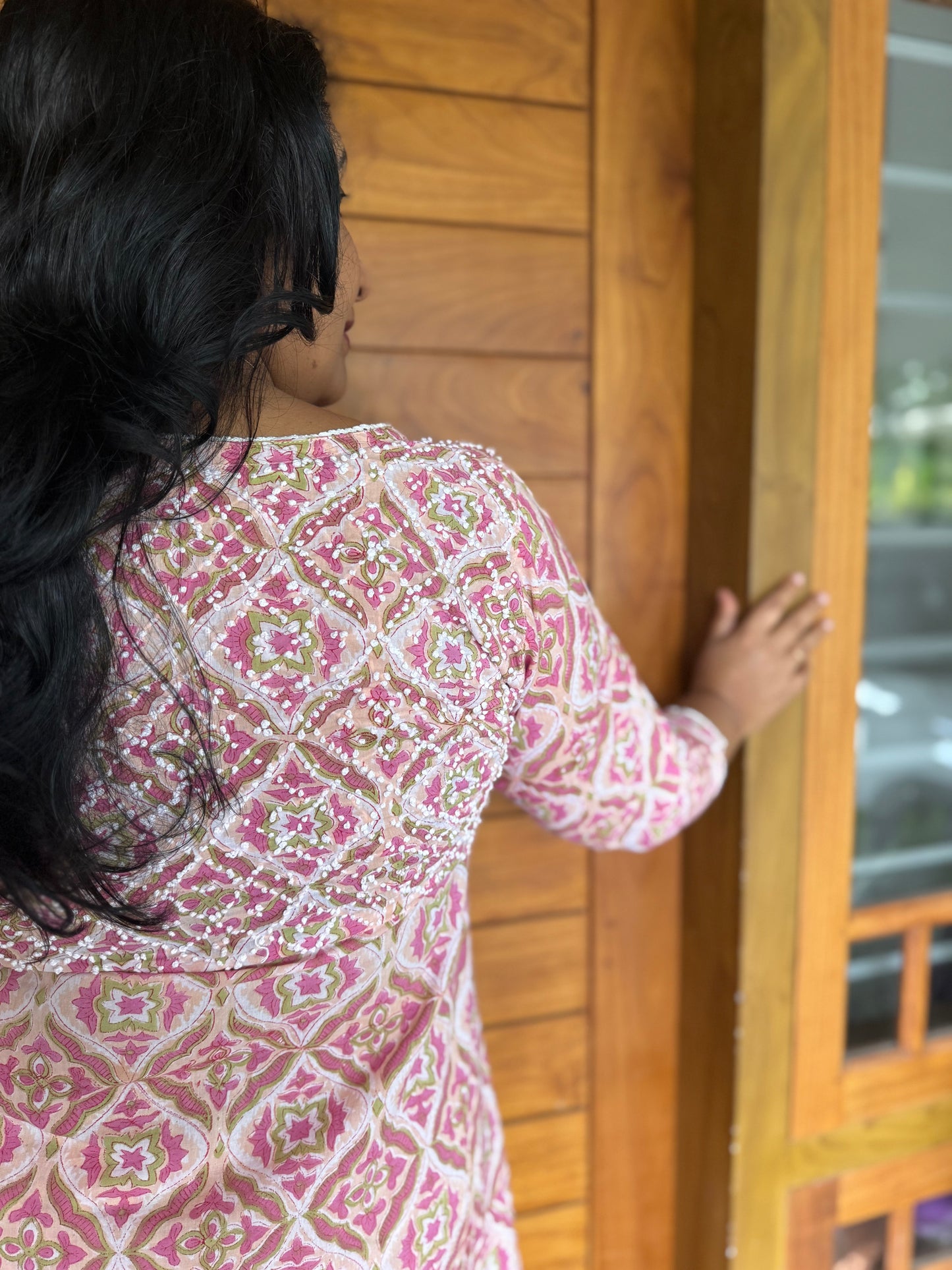 Angrakha Kurti and pant PRE-ORDER - Blushette