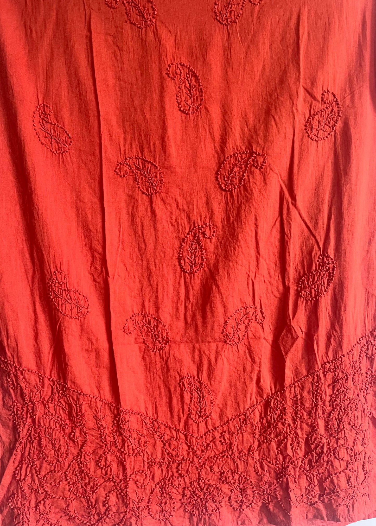 Straight Kurti - Dark Rust Orange