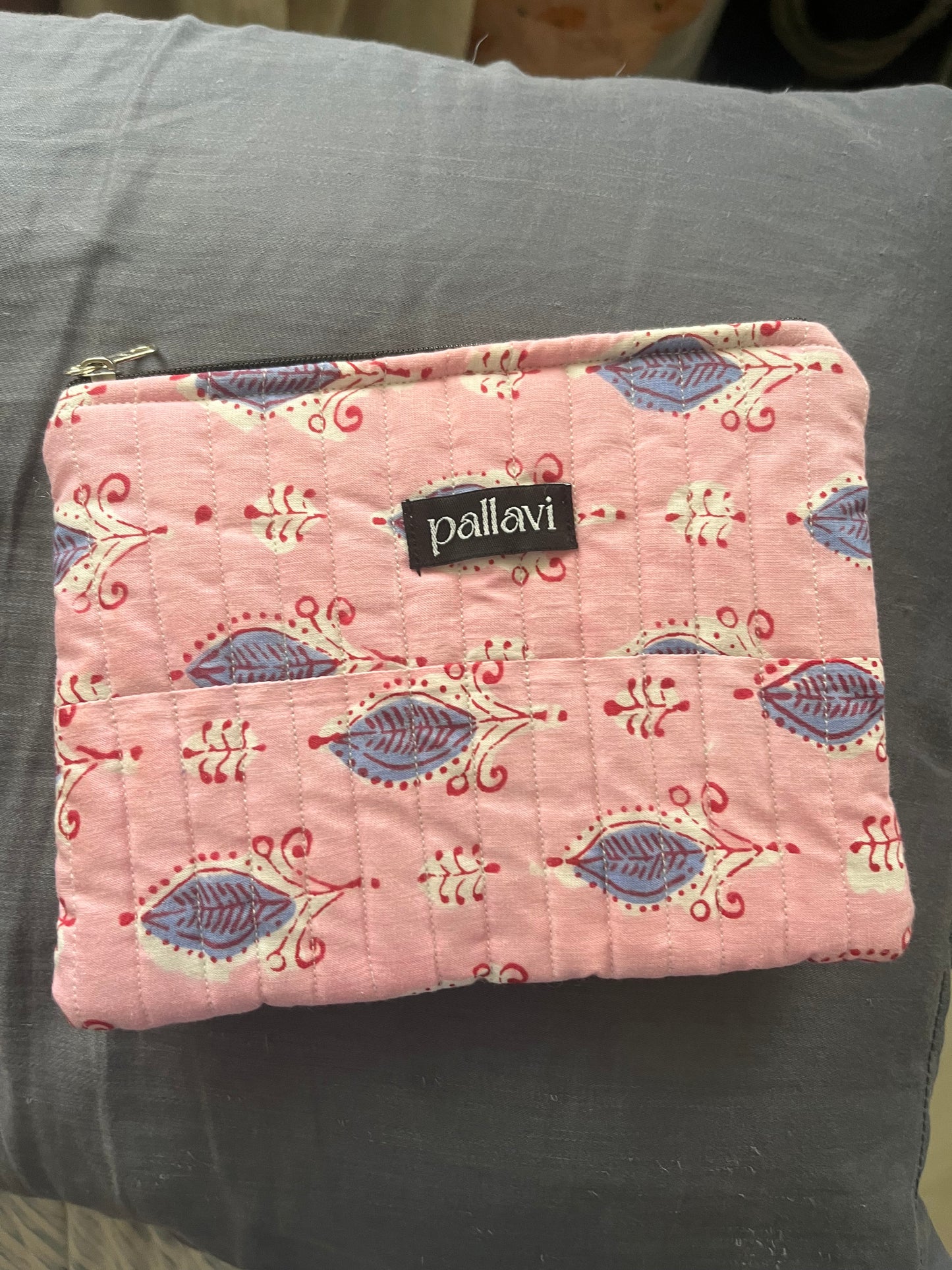 Quilted Zipper Pouch