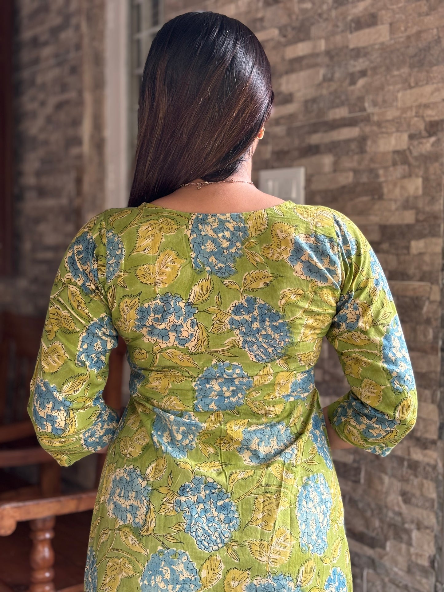 Pleated Angrakha dress PRE-ORDER - Bluebelle