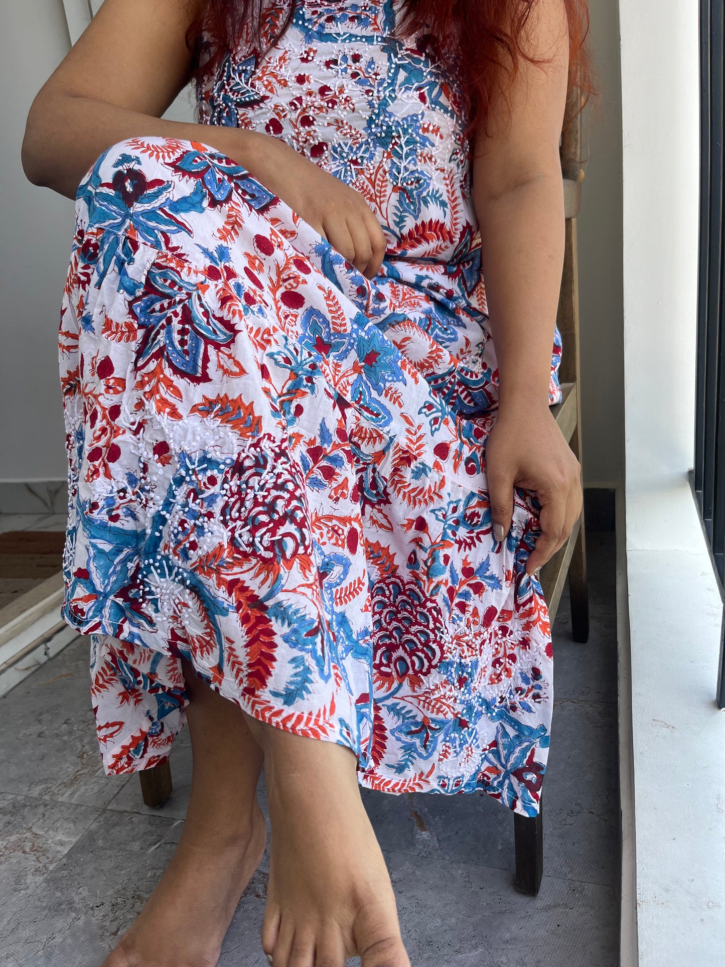 Sleeveless A-LINE Dress with Frill PRE-ORDER - Rangoli