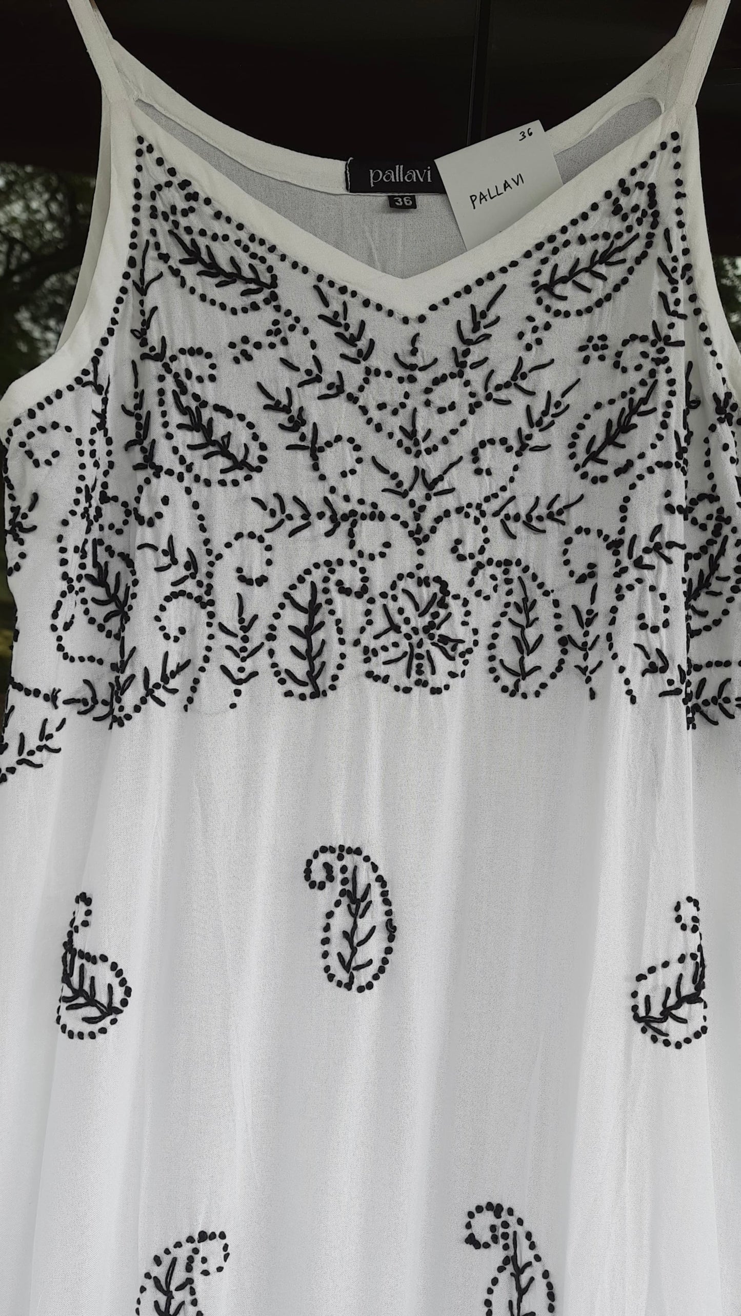 MONOCHROME- Sleeveless A-LINE Dress with Frill