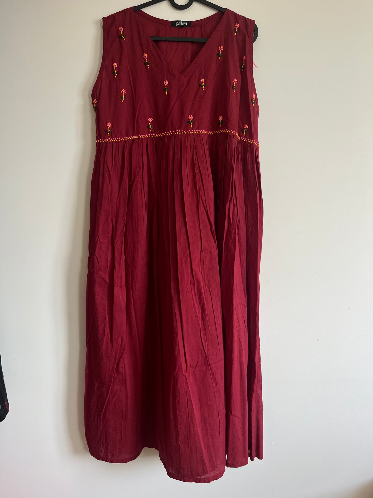 Blush and Bloom Dress - Maroon