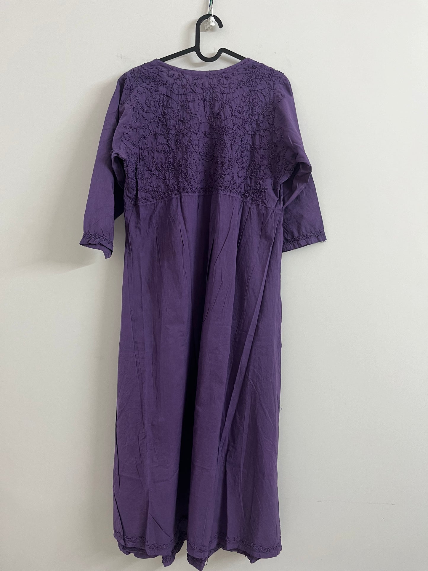 Aliya Cut Dress PRE-ORDER - Amethyst (with work on front and back)