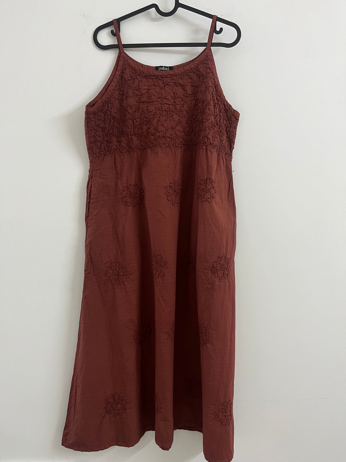 Sleeveless A-line Dress PRE-ORDER - Coffee brown
