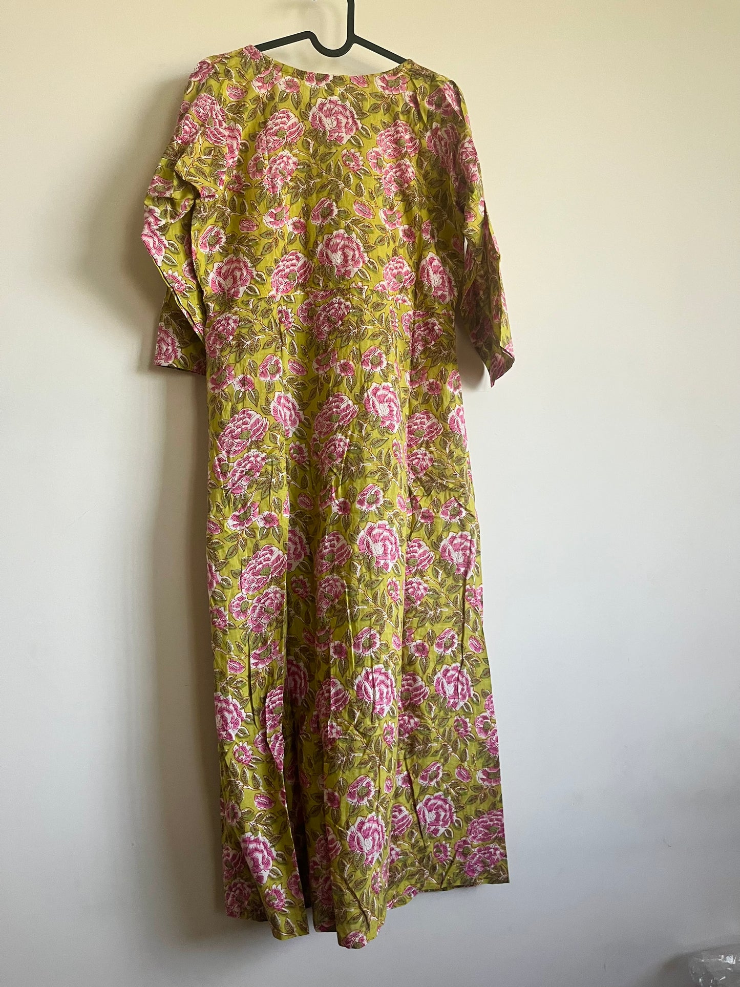 Pleated Angrakha dress - Pinkcurrent