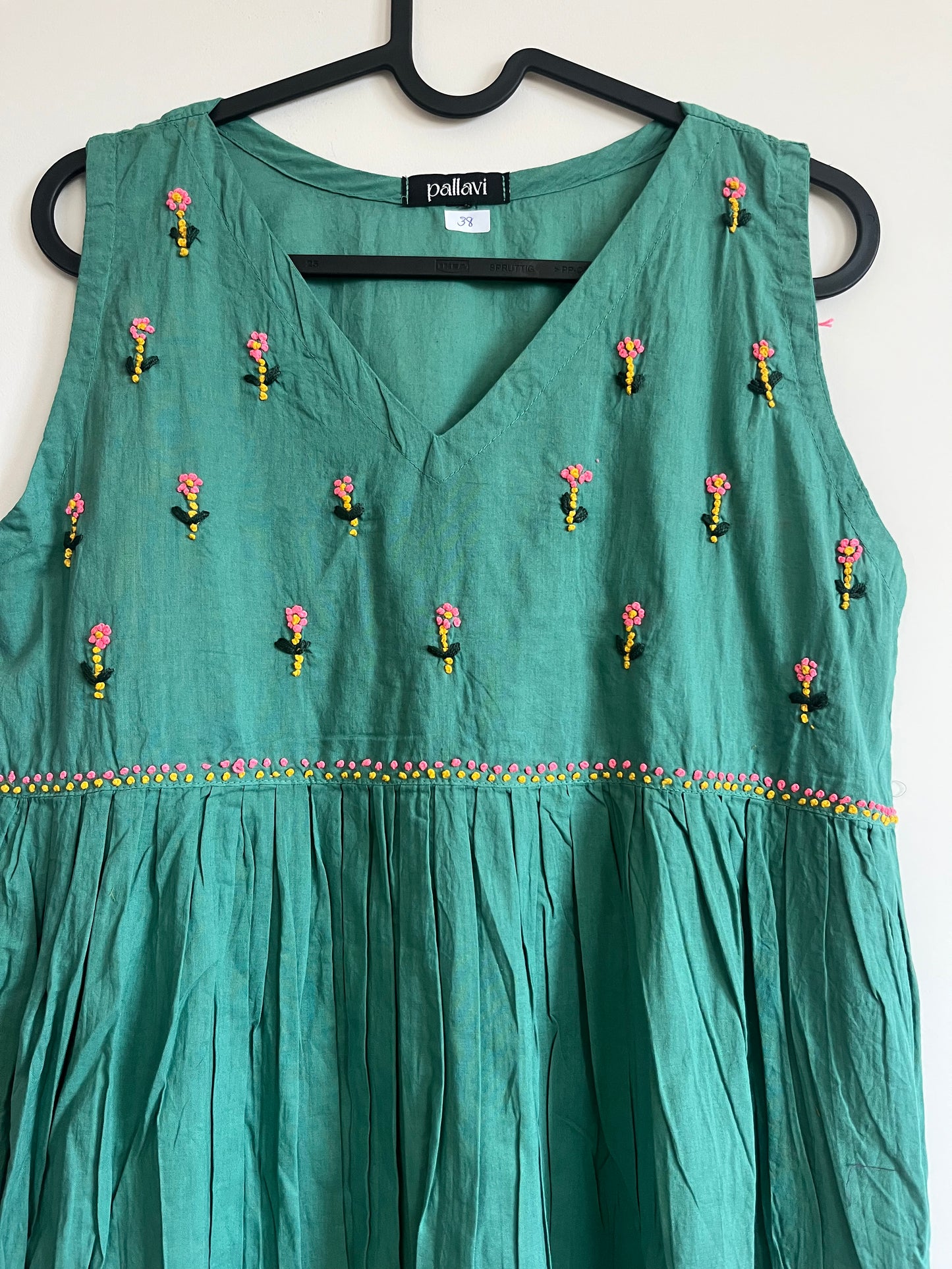 Blush and Bloom Dress - Teal