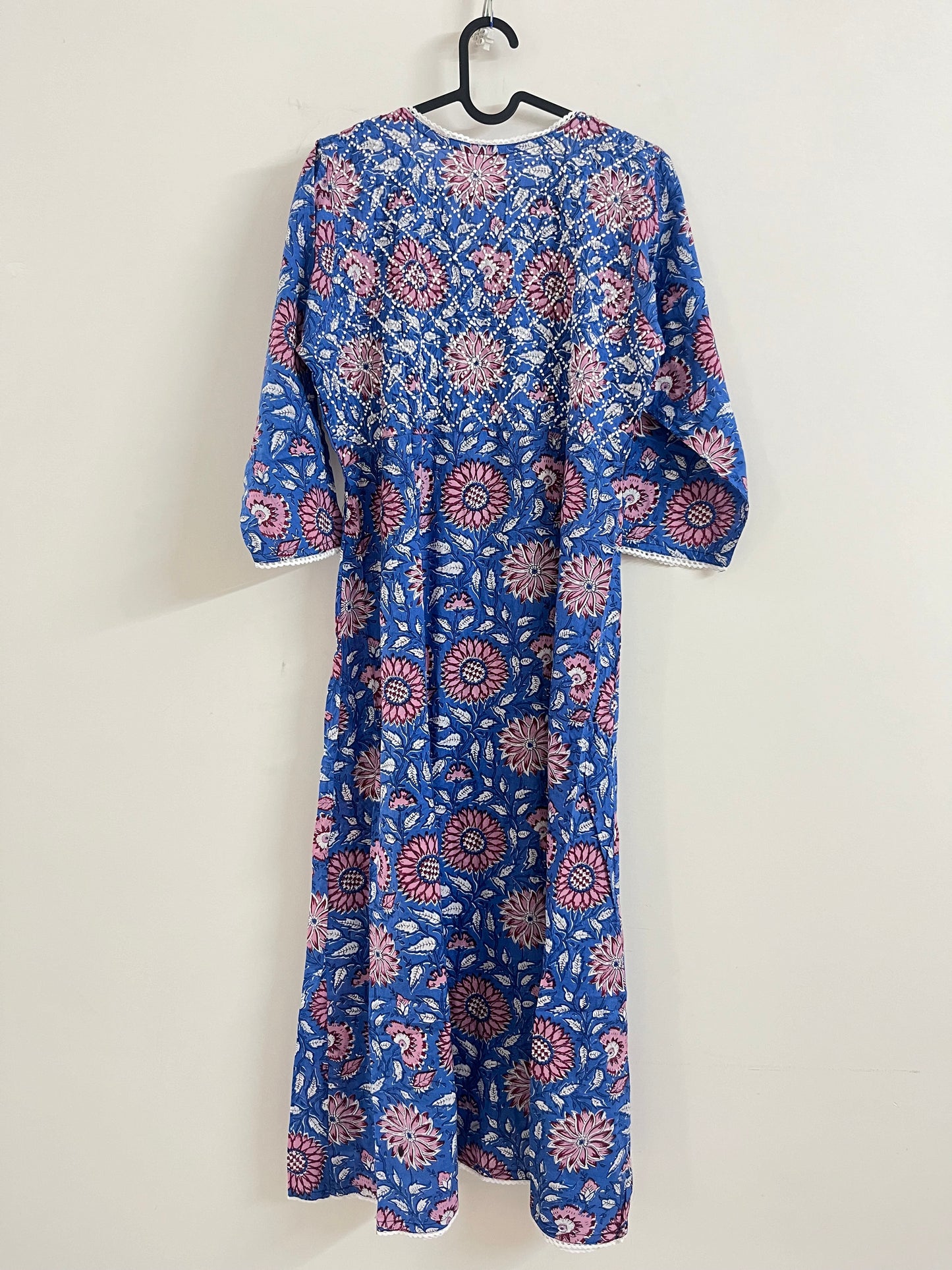Angrakha PRE-ORDER - Floral Blue Pink