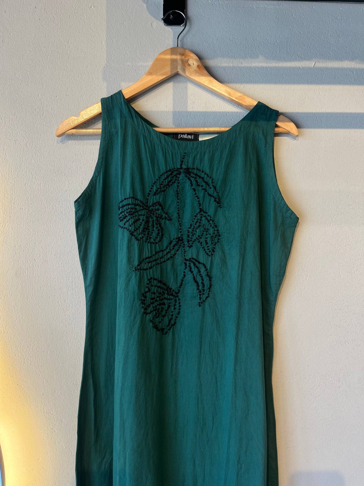 Chameli Charm Dress - Peacock green