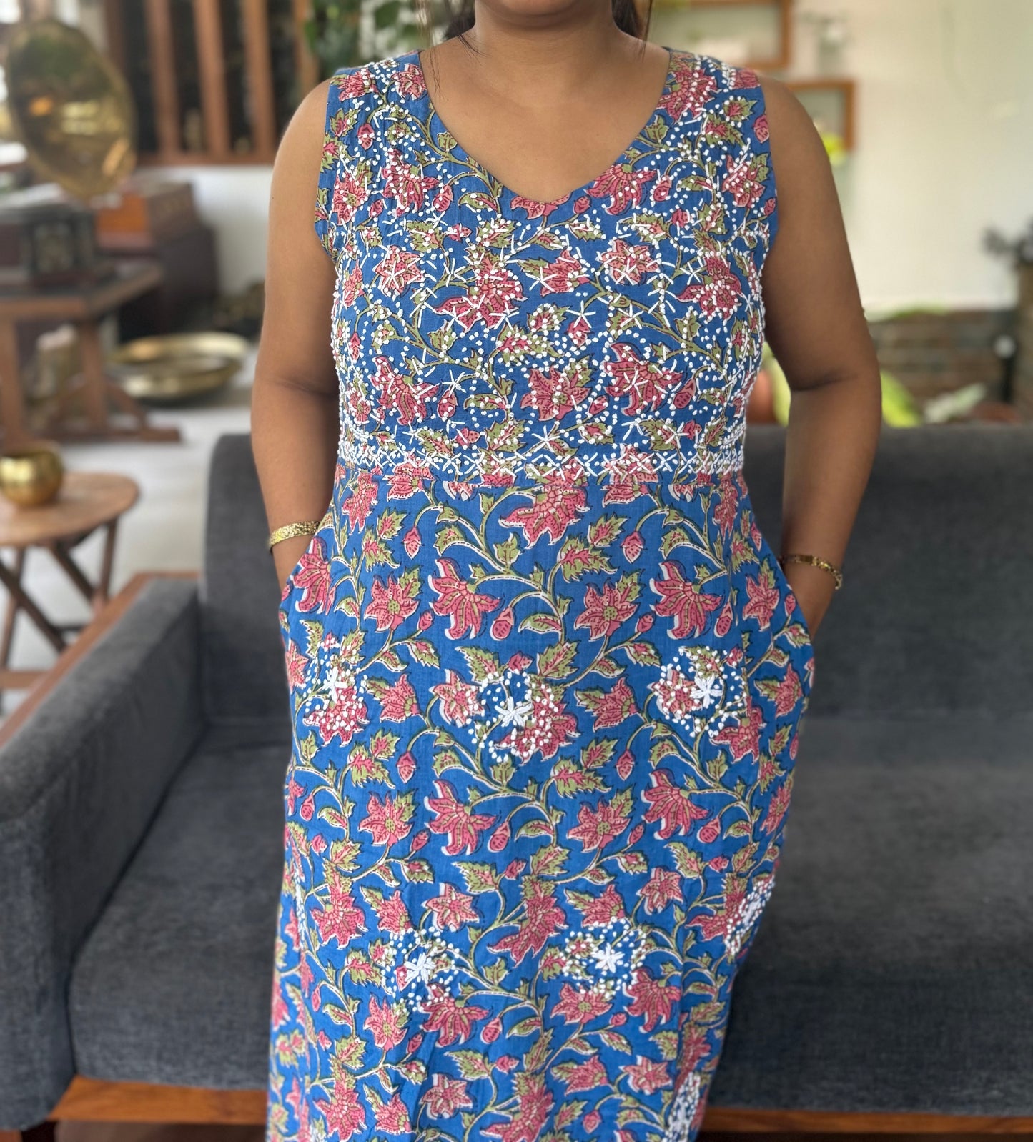Sleeveless A-line Dress - Nia