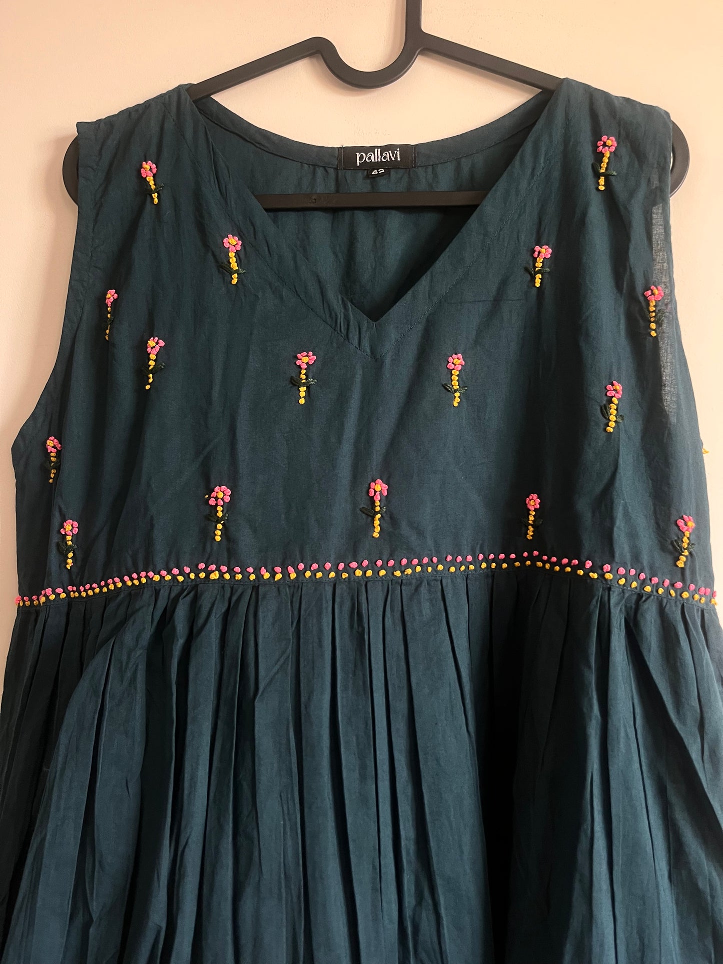 Blush and Bloom Dress - Midnight Blue