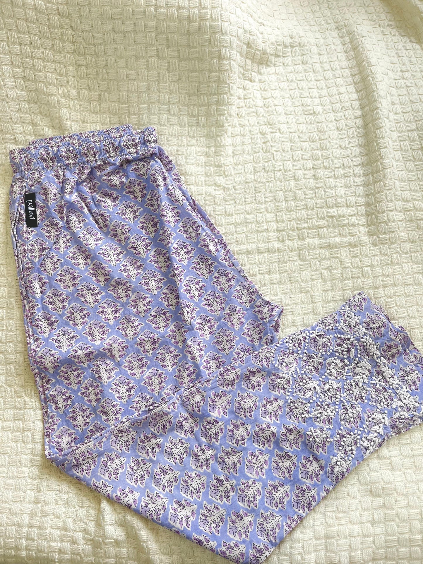 Printed Pants PRE-ORDER - Lavender Block