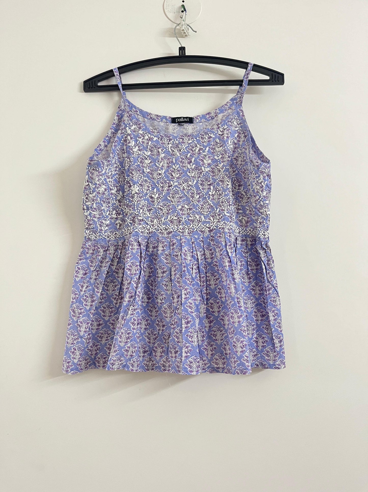 Flared Short Top PRE-ORDER - Lavender Block