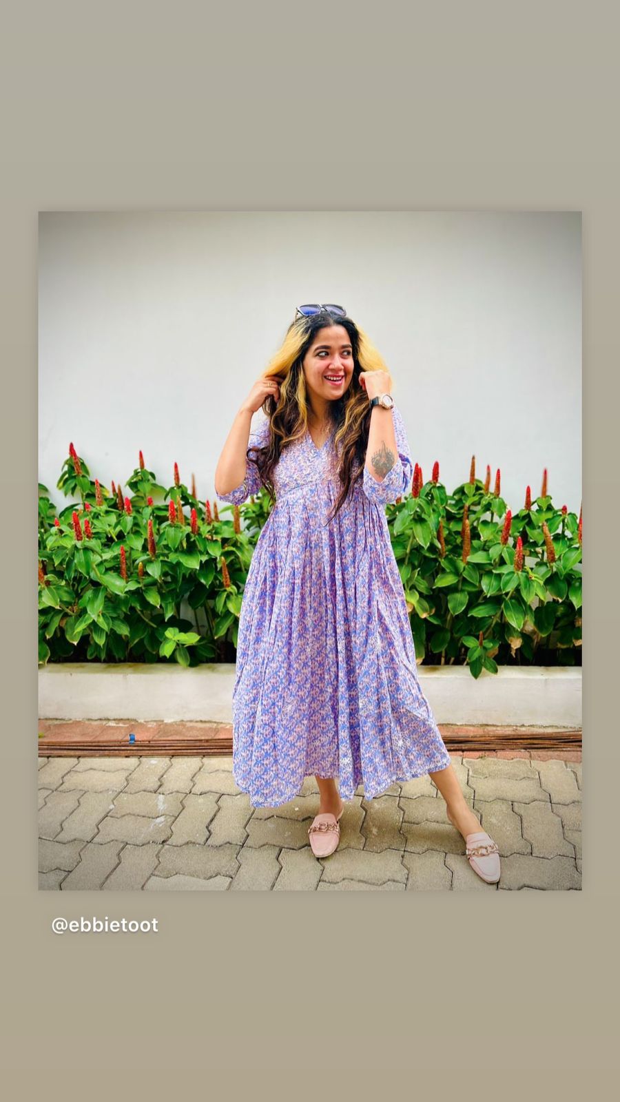 Aliya Cut Dress PRE-ORDER - Lavender Block