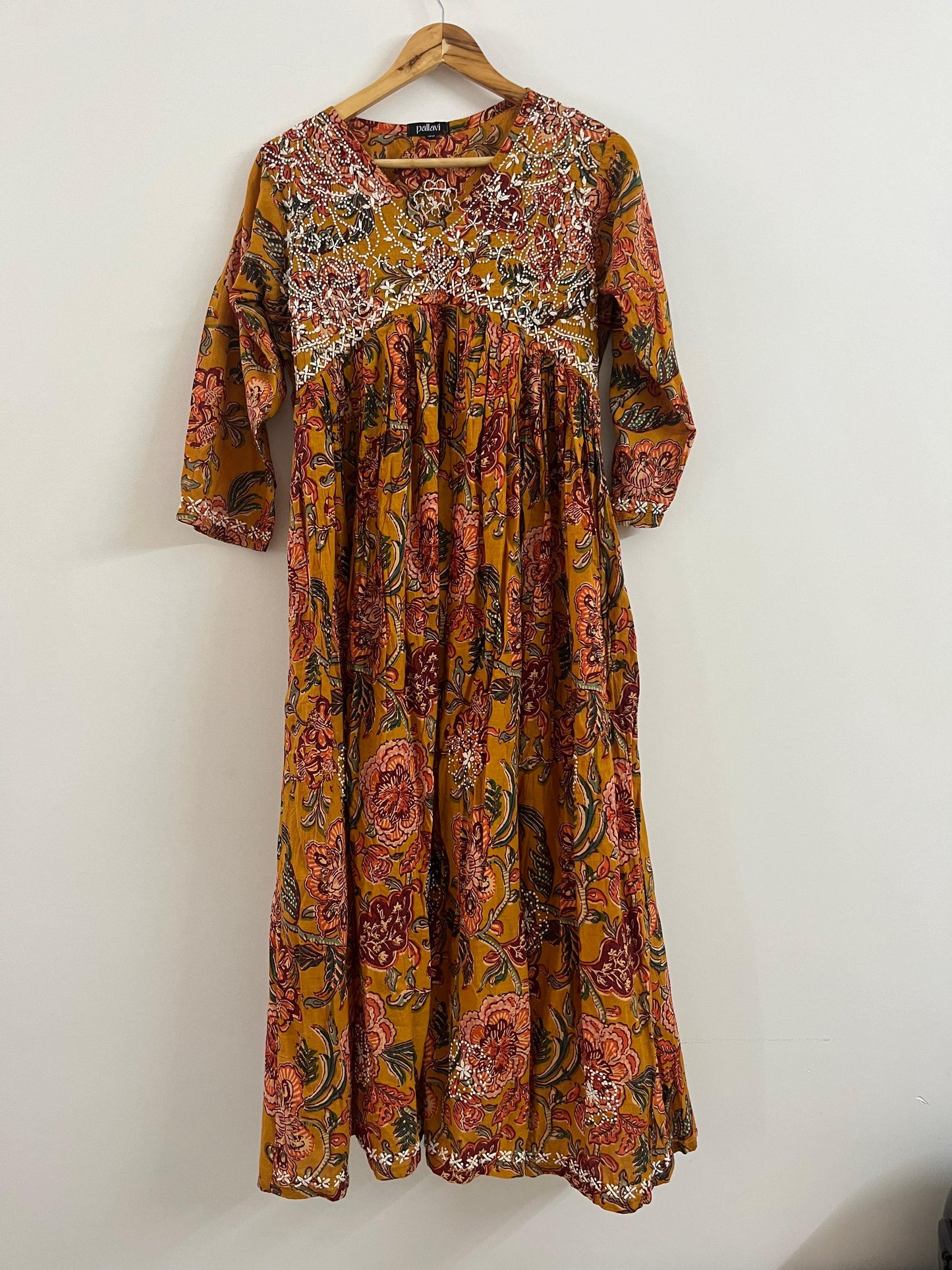 Aliya Cut Dress PRE-ORDER - Floral Yellow Red