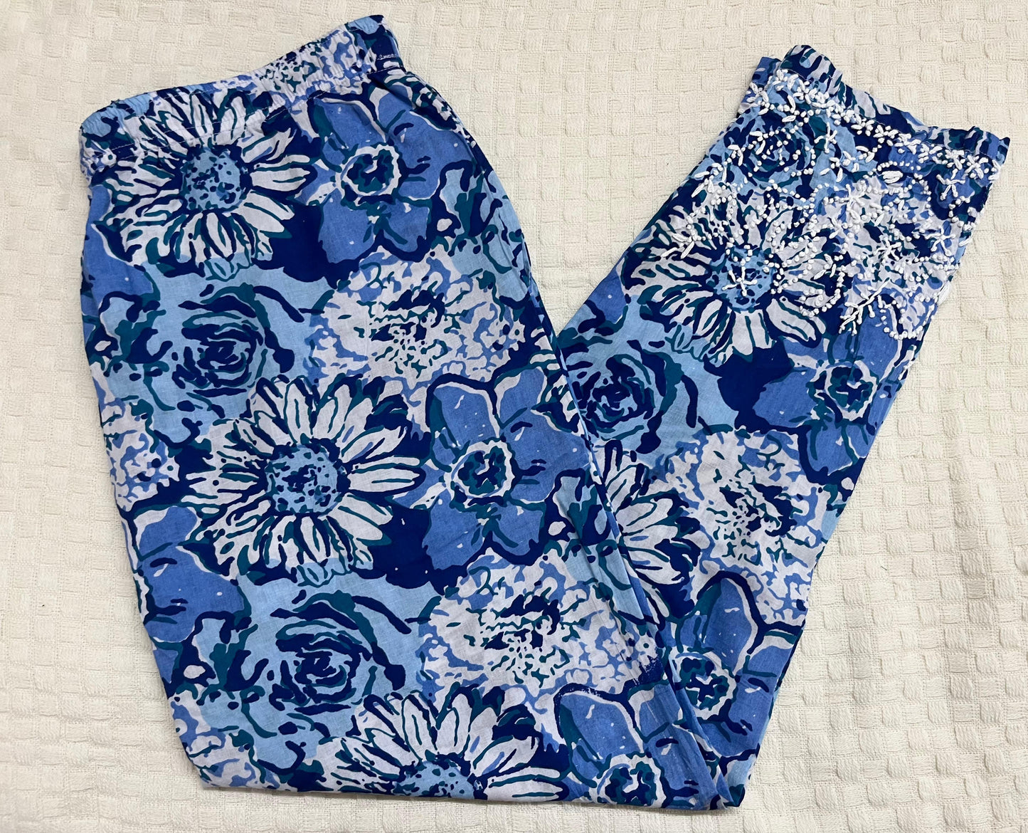 Straight Kurti and pant PRE-ORDER - Floral Hues of Blue