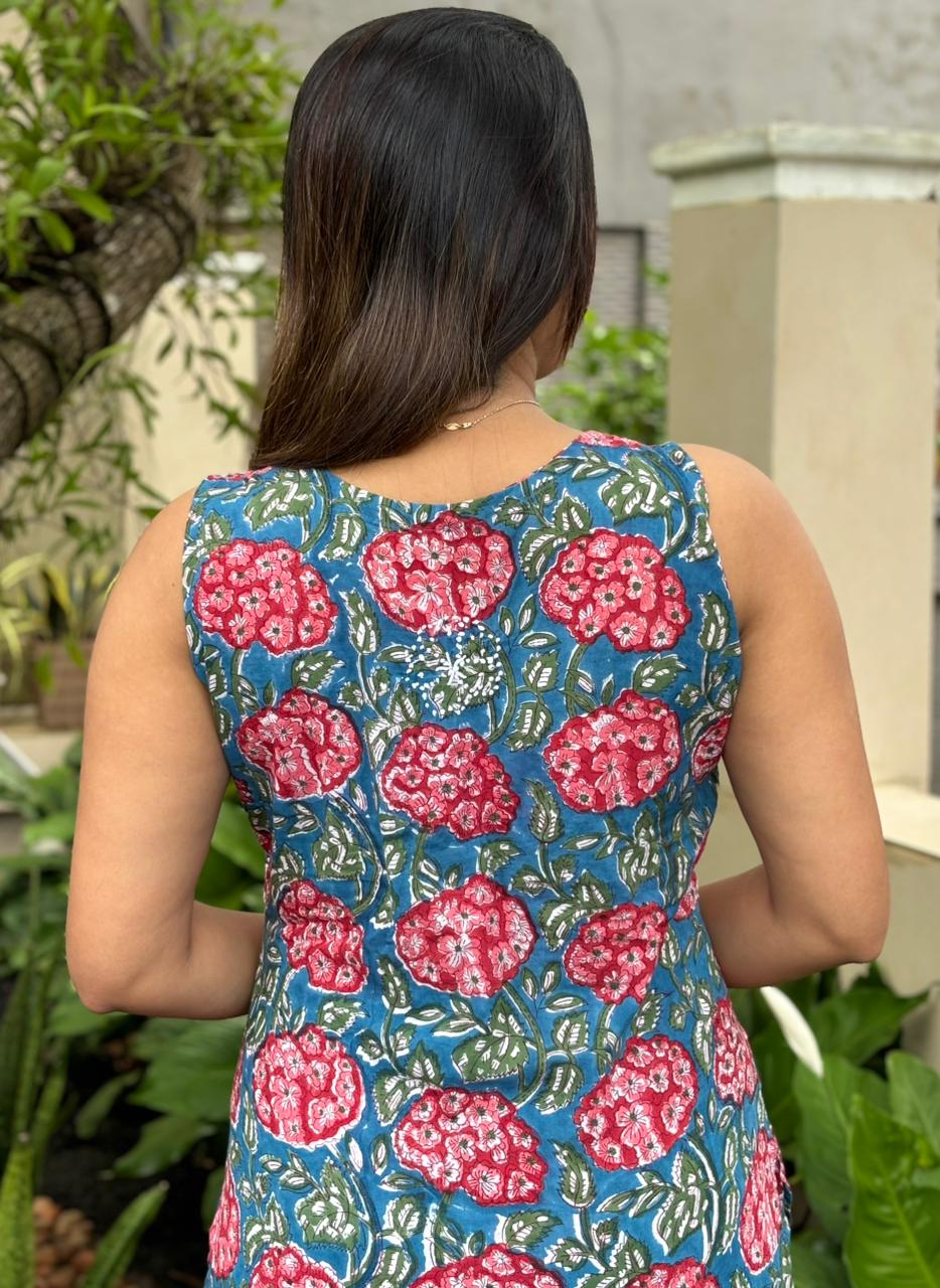 Sleeveless Straight Kurti PRE-ORDER - Pinkbelle